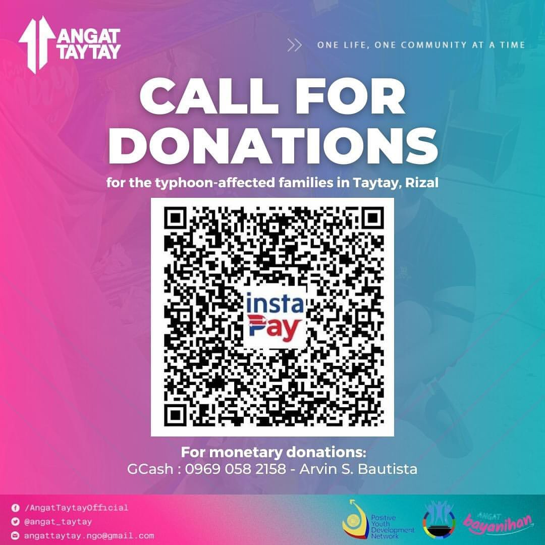 Angat Taytay Typhoon Carina Donations