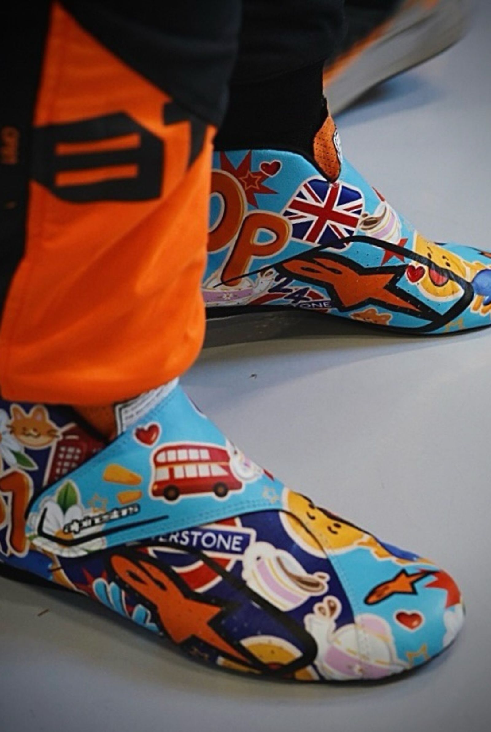 Oscar's team captioned this, "Stepping out for the British Grand Prix," during the beginning of the competition last July 5 Faith Rino