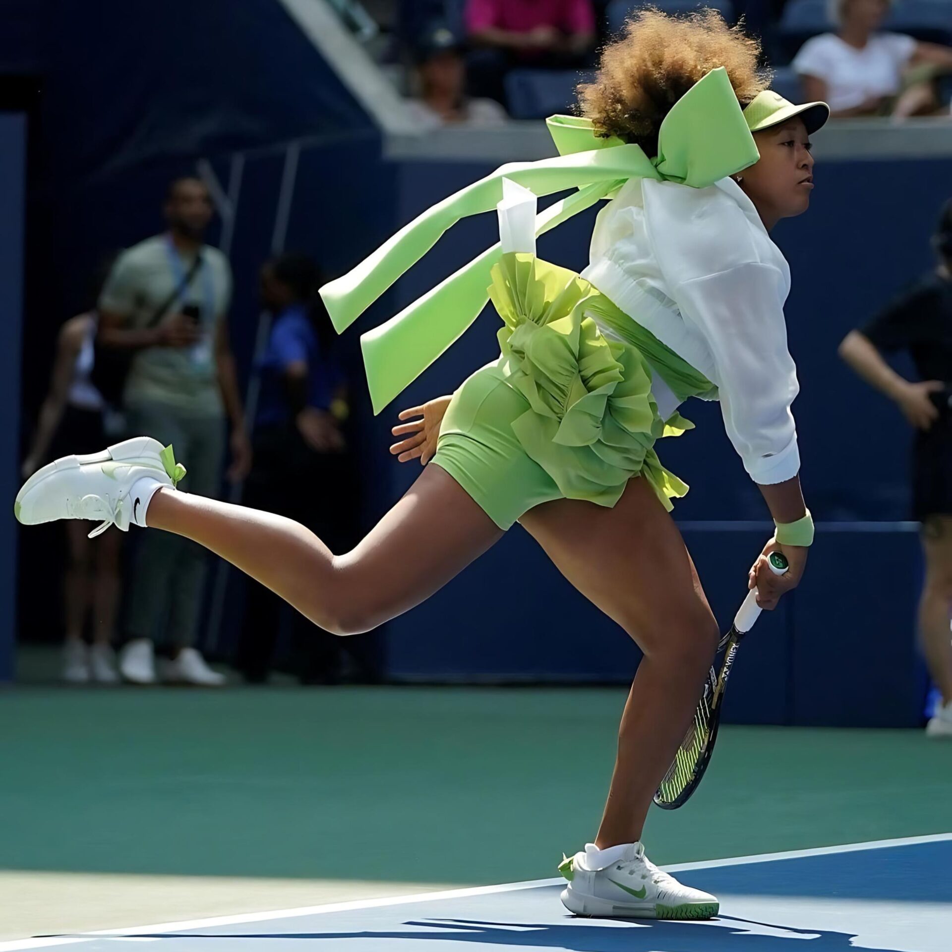 In a daring fusion of coquette charm and Brat rebellion, Naomi Osaka served a look that redefines what it means to dress for the court.