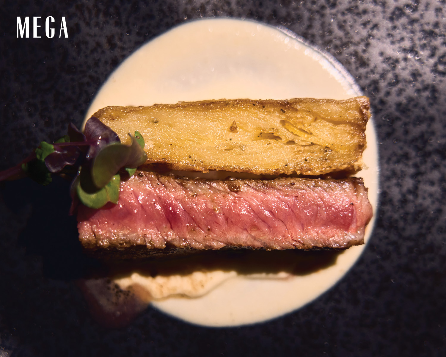 Herb Steak and Pomme Pavé by Chef Jordan Andino