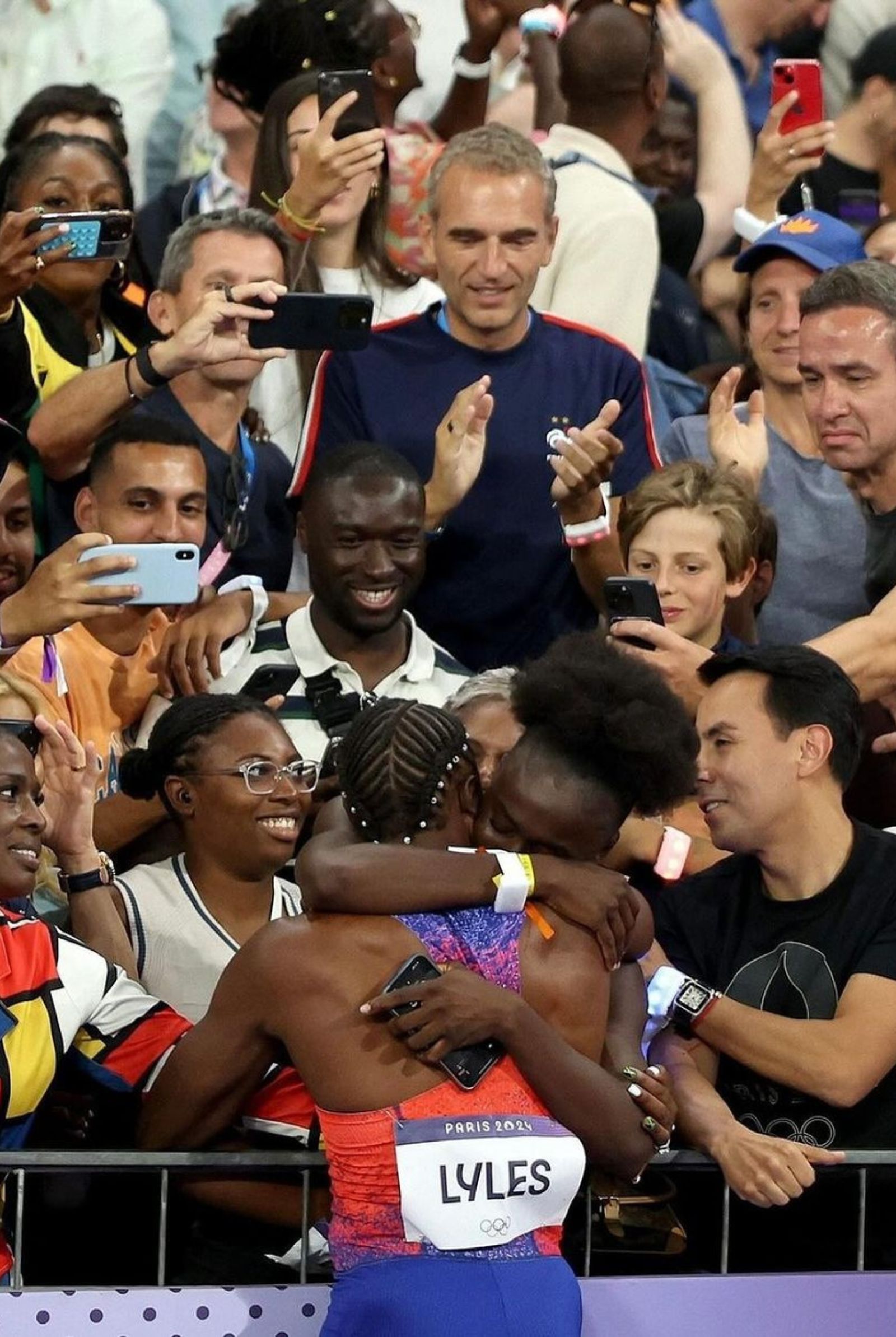Noah Lyles and Junelle Bromfield Paris Olympics love