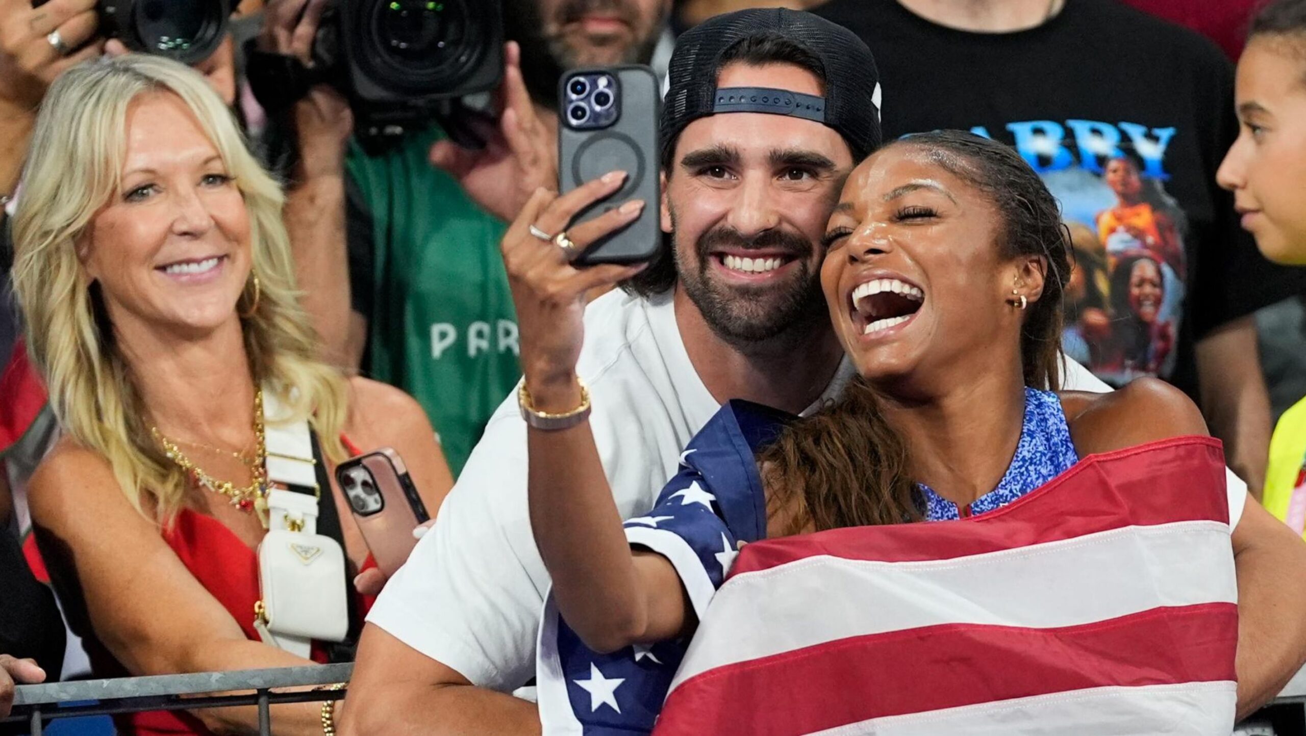 Gabby Thomas and Spencer McManes Paris Olympics love