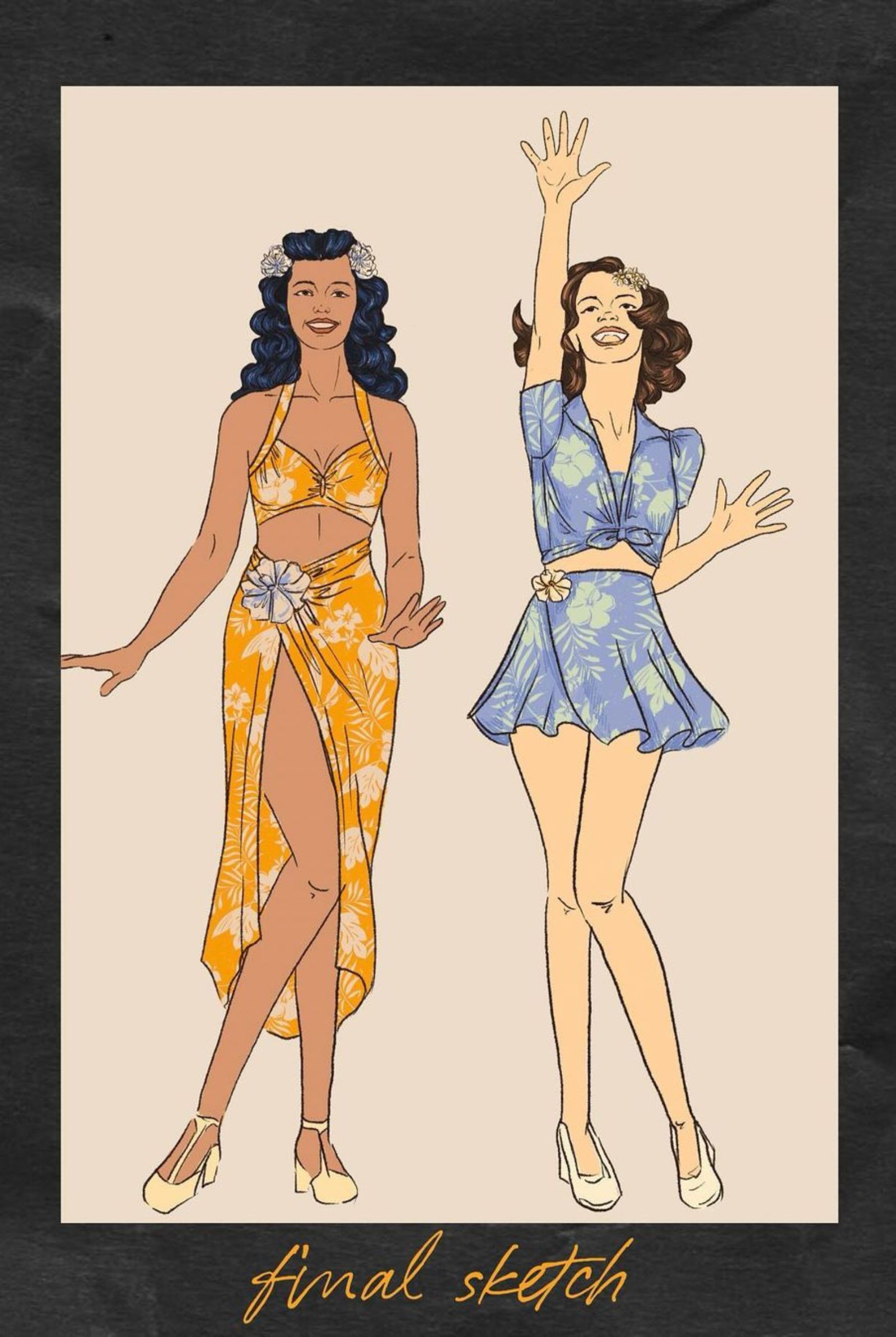 Pulang Araw's styling team's final sketch
