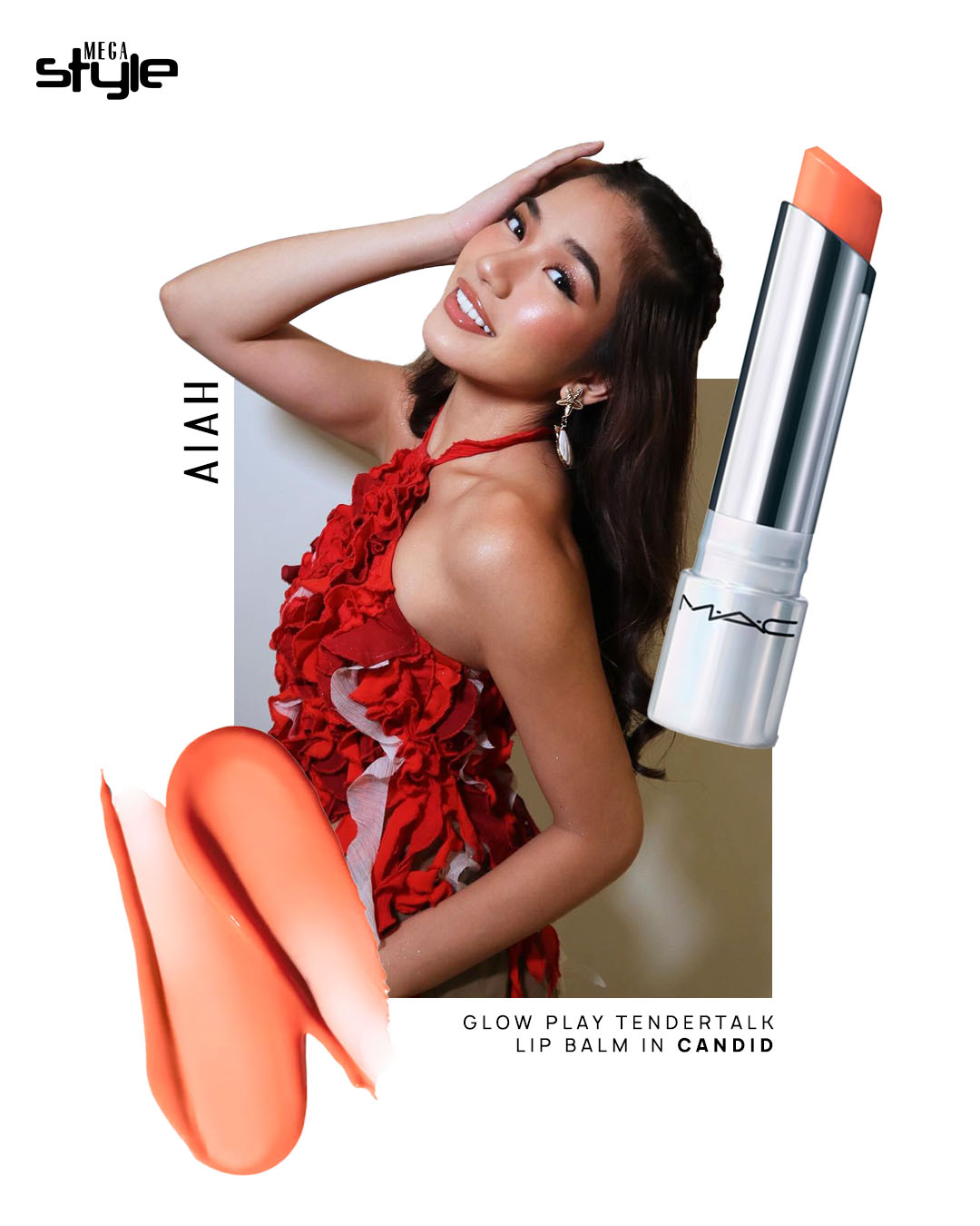 BINI Aiah Arceta goes for the shade Candid  of the MAC's Glow Play Lip Balm
