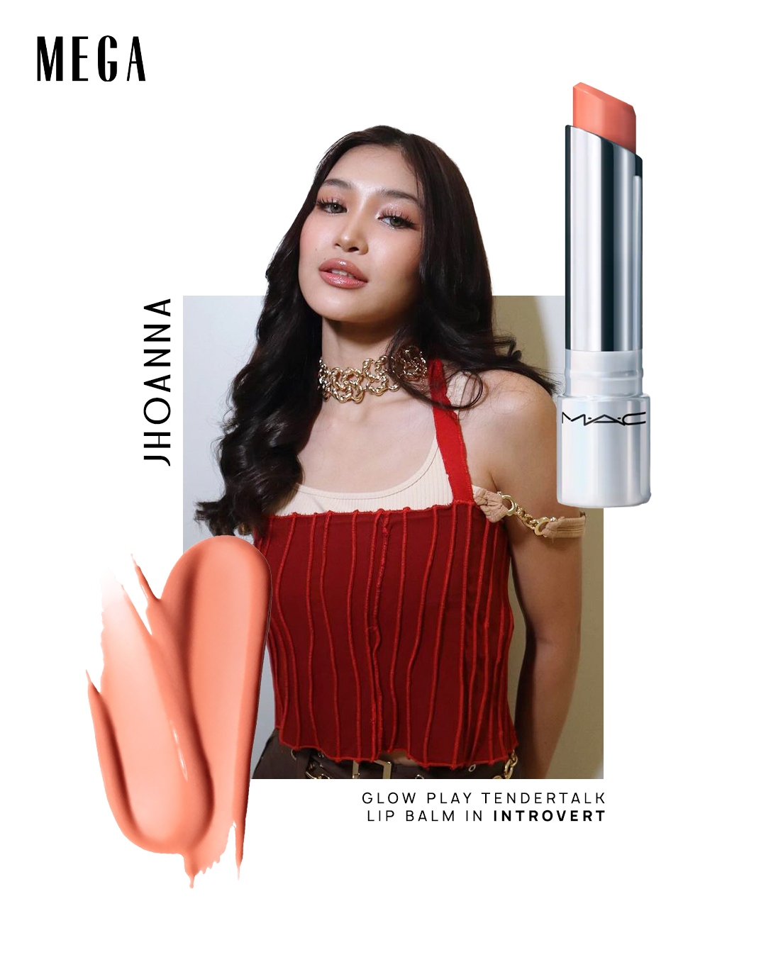 BINI Jhoanna Robles goes for the shade Introvert of the MAC's Glow Play Lip Balm