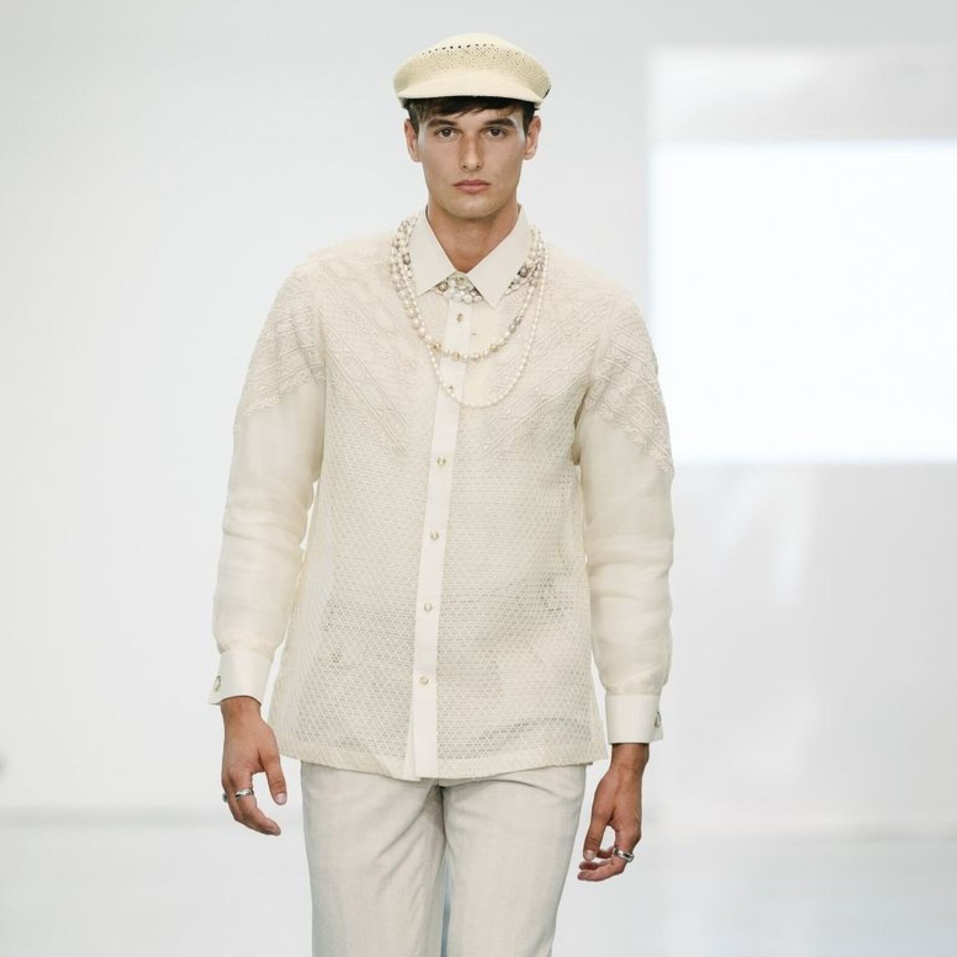brian poe llamanzares barongs nyfw ss25 sprinng summer 2025 new york fashion week