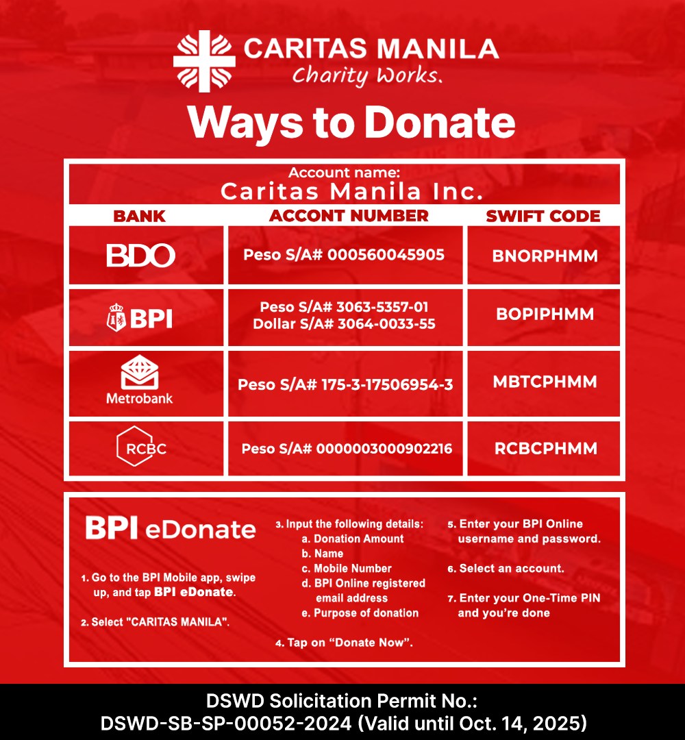 Caritas Manila Typhoon Kristine