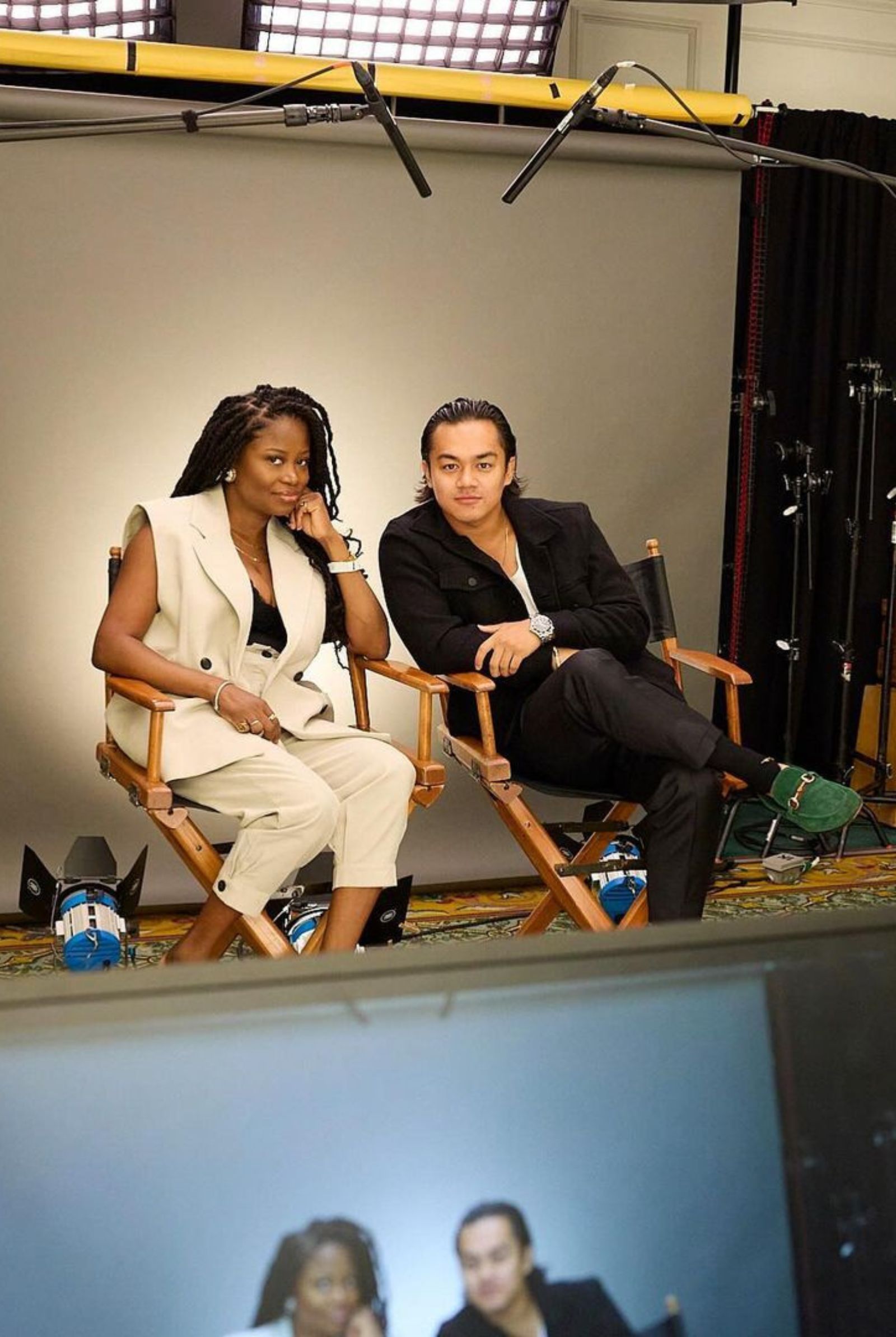 Producer Enrique Baniqued with Director/Writer Karen Chapman