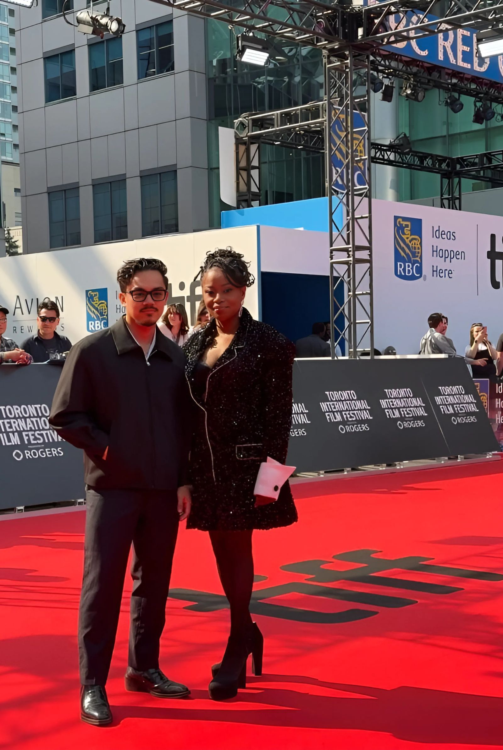 Producer Enrique Baniqued with Director/Writer Karen Chapman