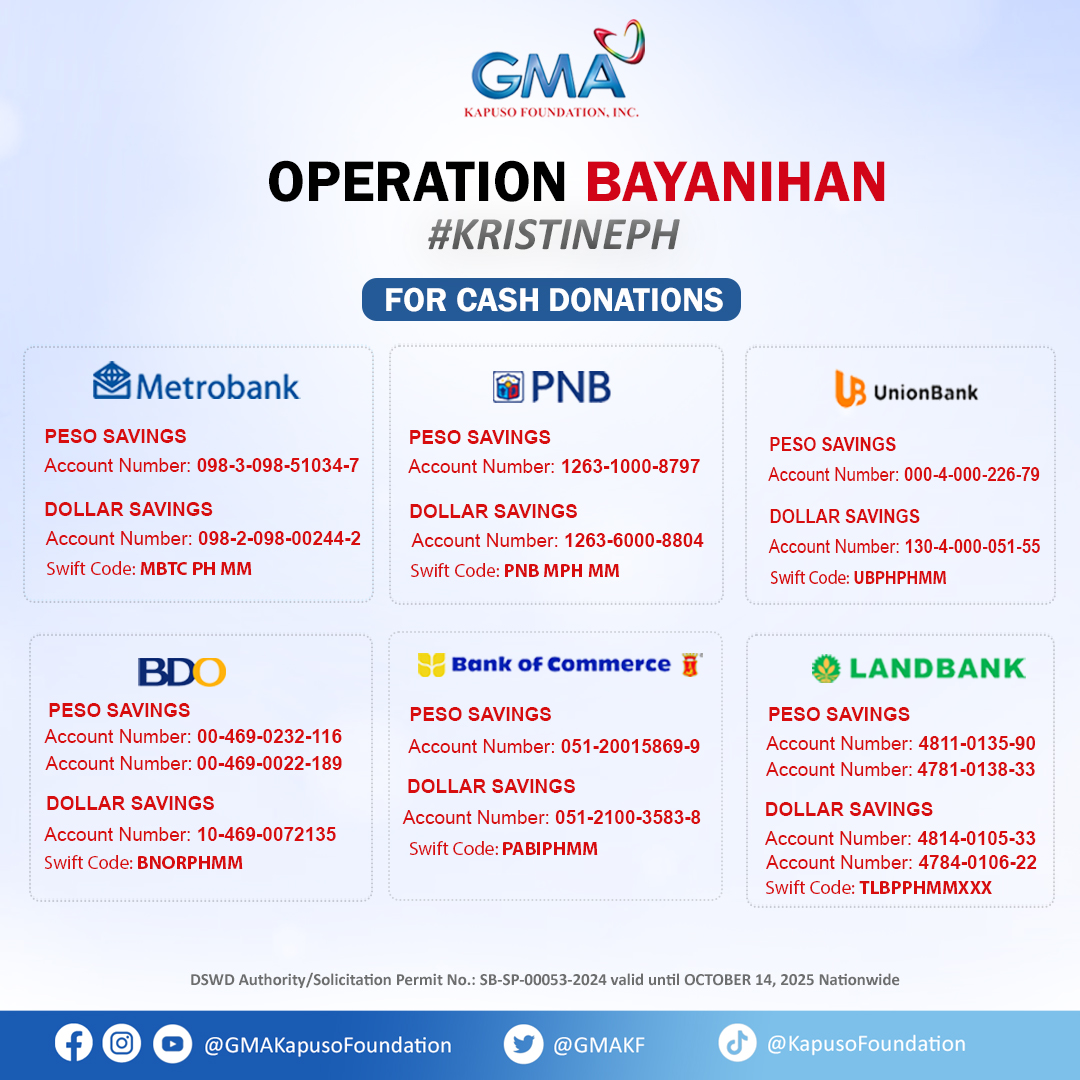 GMA Kapuso Foundation Typhoon Kristine