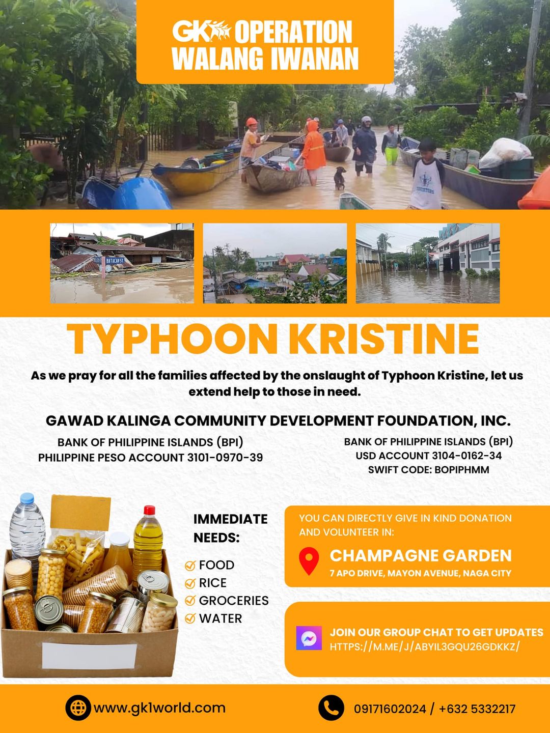 Gawad Kalinga Typhoon Kristine