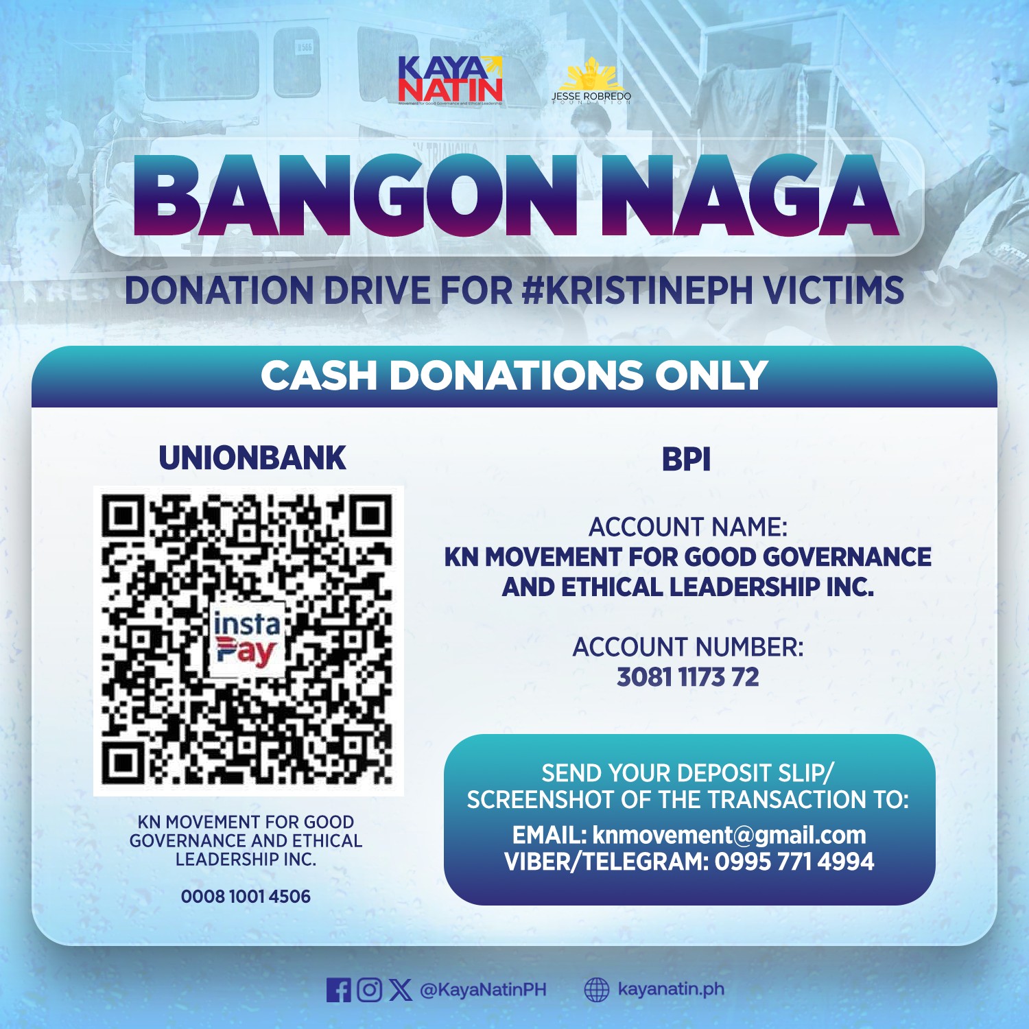 Kaya Natin Movement Typhoon Kristine
