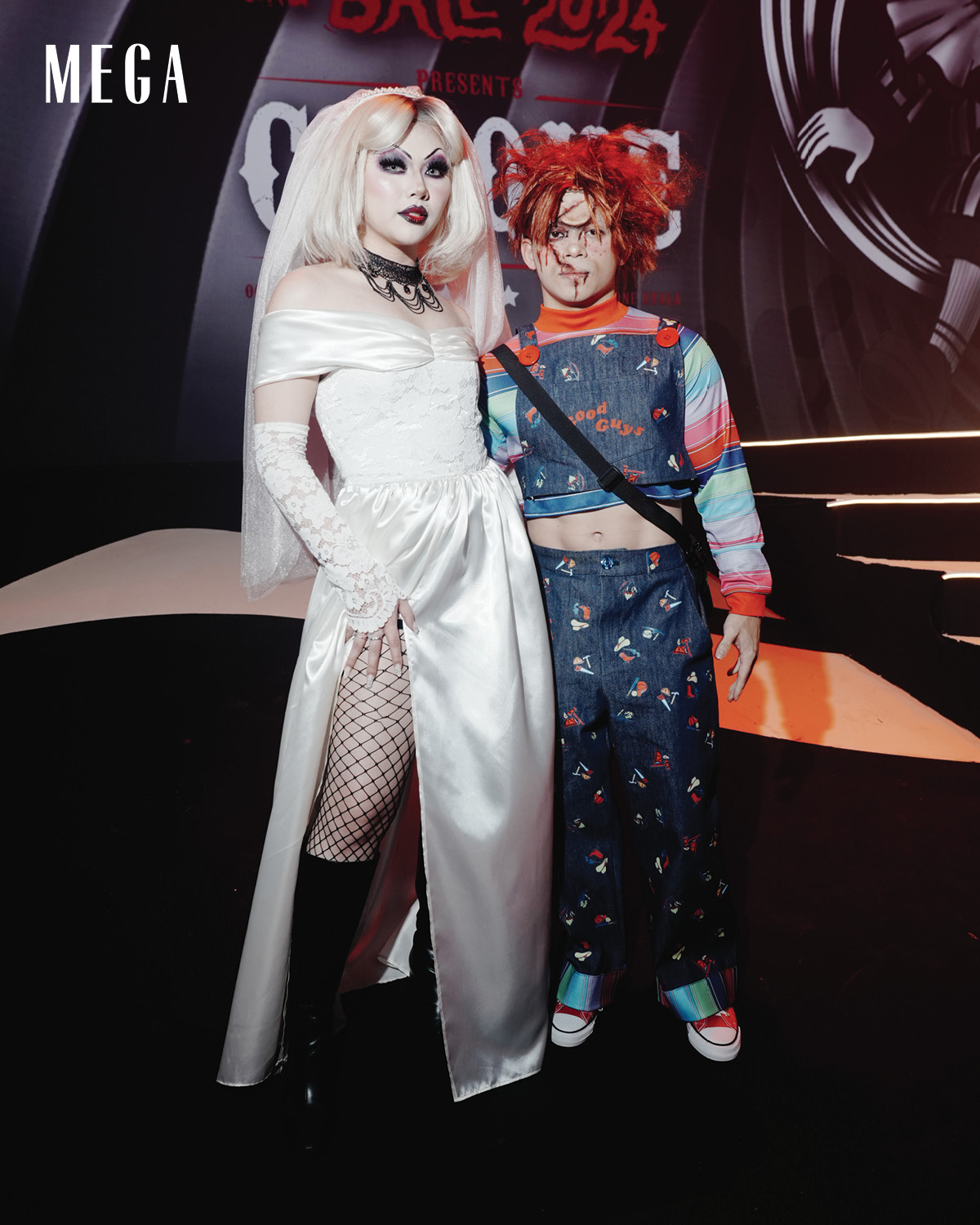 MEGA’s Best Halloween Looks from CIRQUE: Shake, Rattle, and Ball 2024 Carlos Yulo and Chloe San Jose as Chucky and Tiffany
