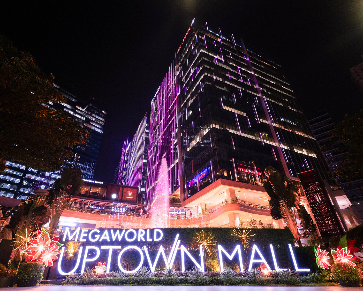 Uptown Mall in pink
