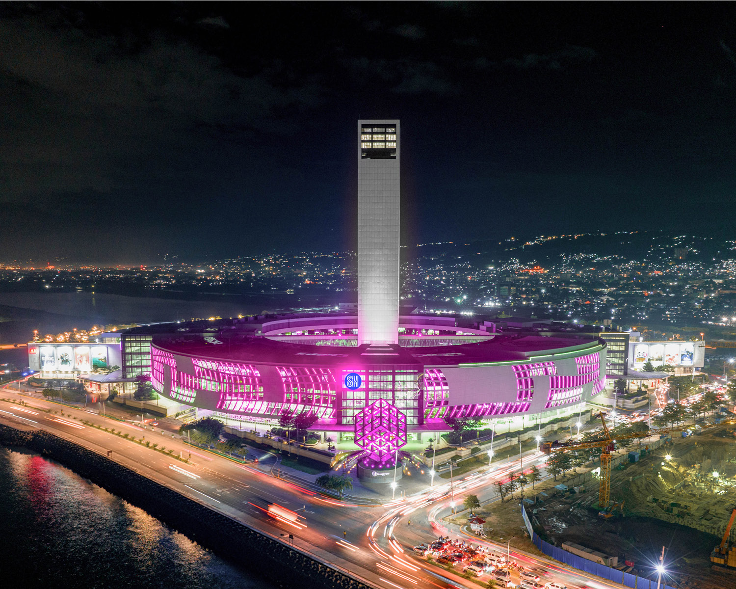 SM Seaside City Cebu in pink