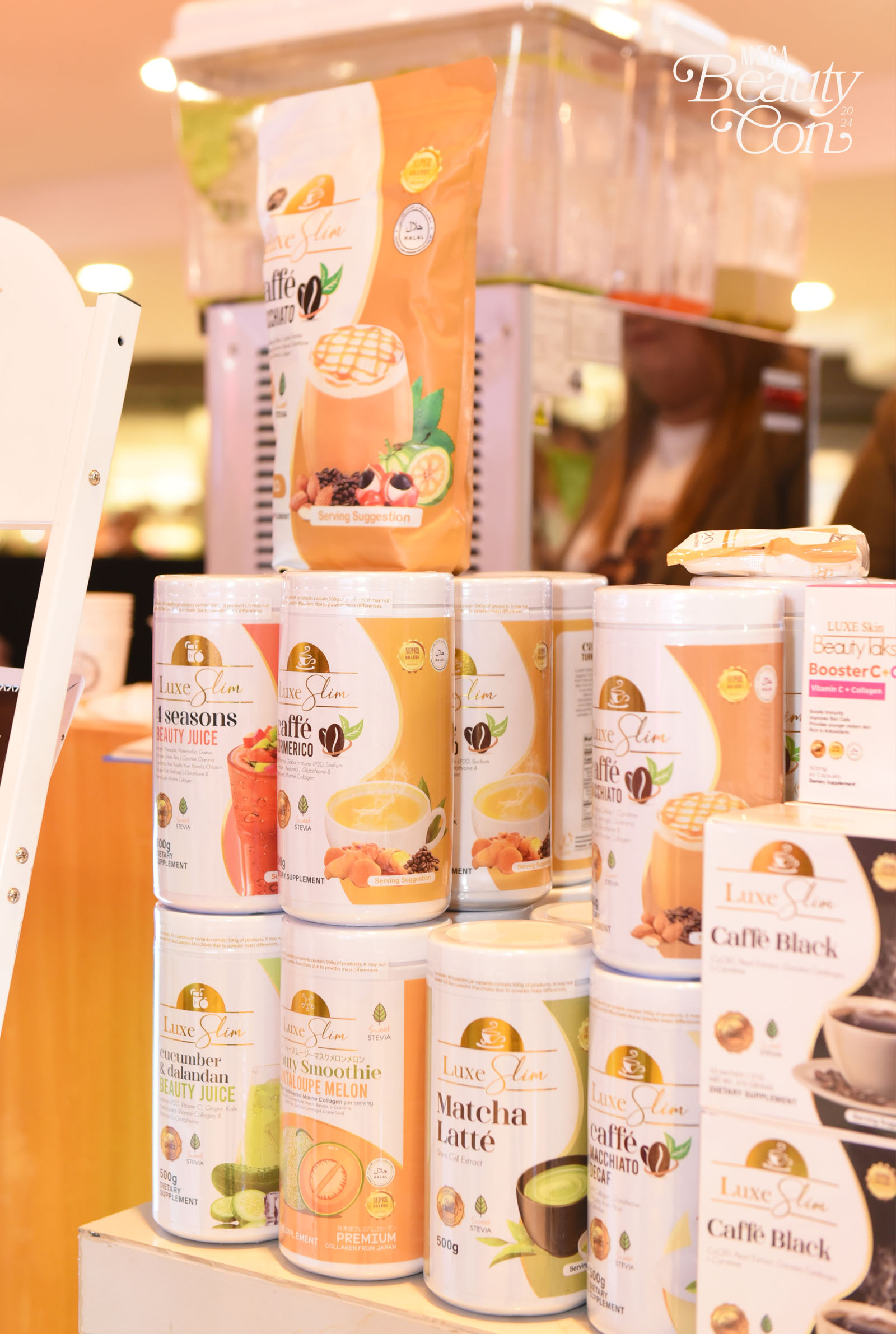 Luxe Slim Caffe Black Matcha Latte 4 Seasons Cucumber & Dalandan Beauty Juice