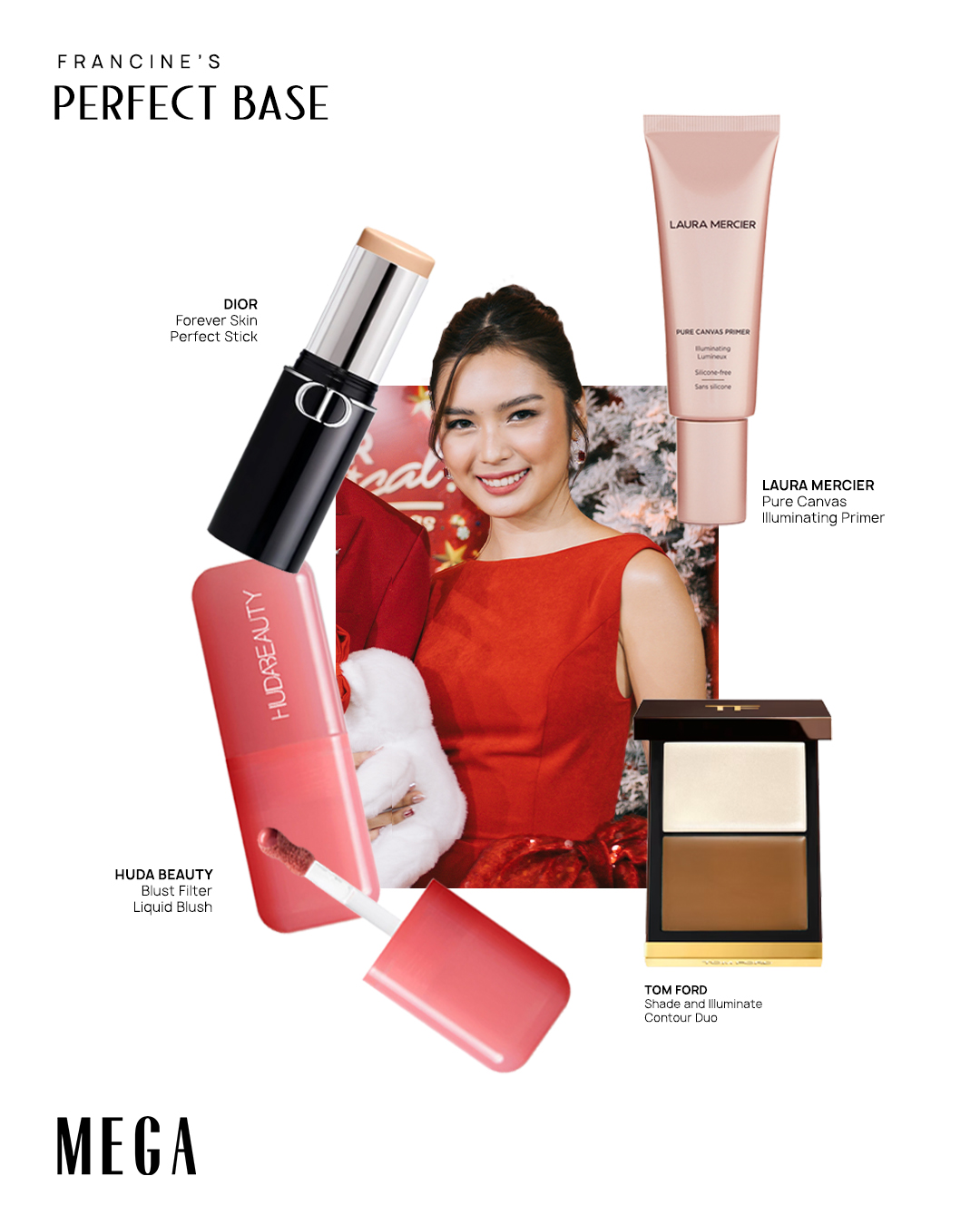 EXCLUSIVE: Francine Diaz Stuns With a Timeless Holiday Makeup Look