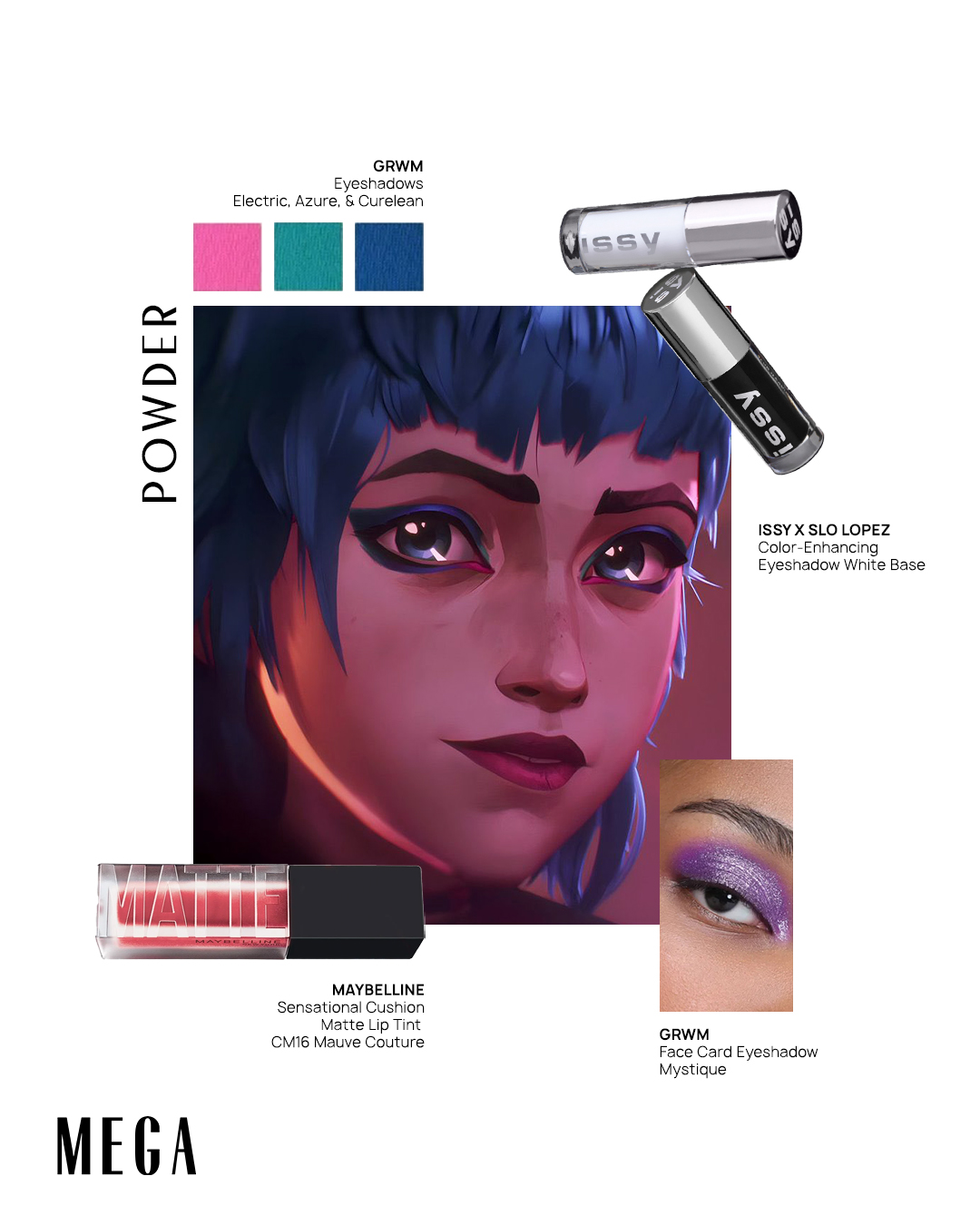 arcane beauty recreate powder makeup look