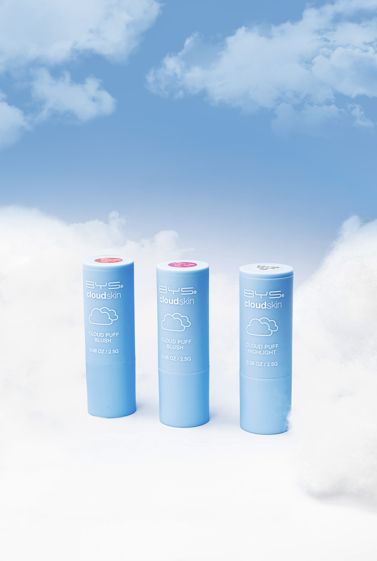 The BYS Cloud Skin Cloud Puff Blush and Highlighters