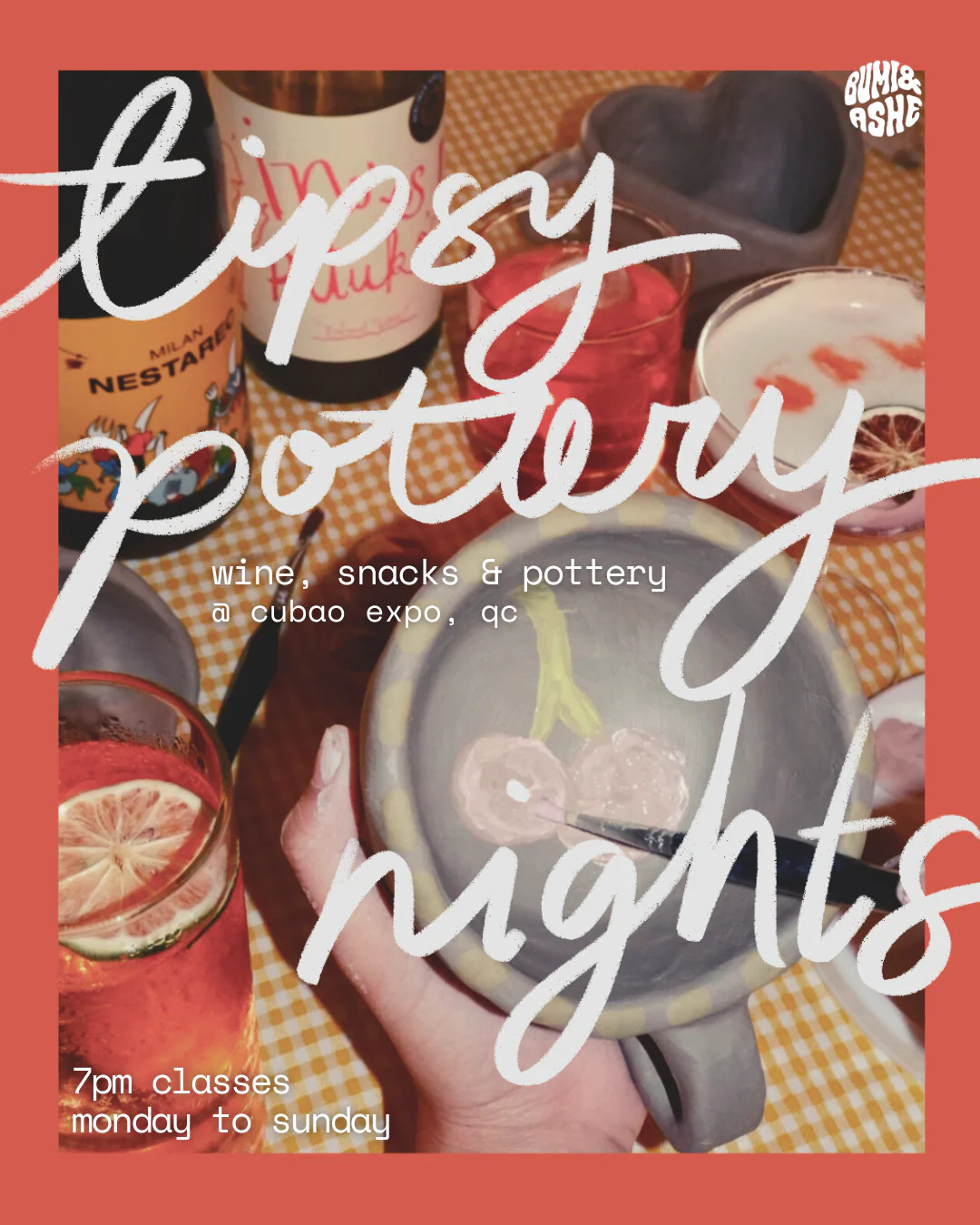 Bumi and Ashe's Tipsy Pottery Nights