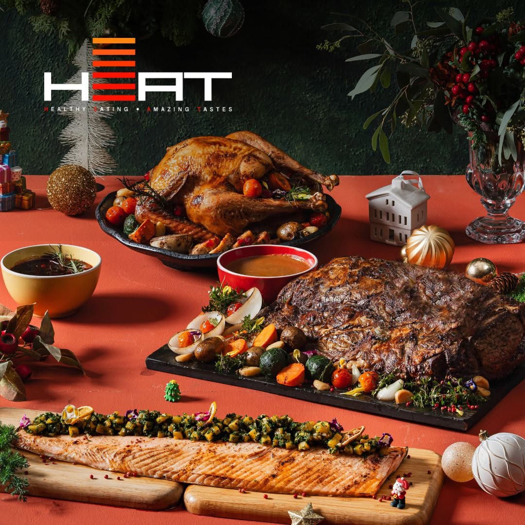 Spend your Noche Buena at HEAT, starting at Php 2,250 per person  Christmas holiday dine dinner lunch brunch restaurant festive food 