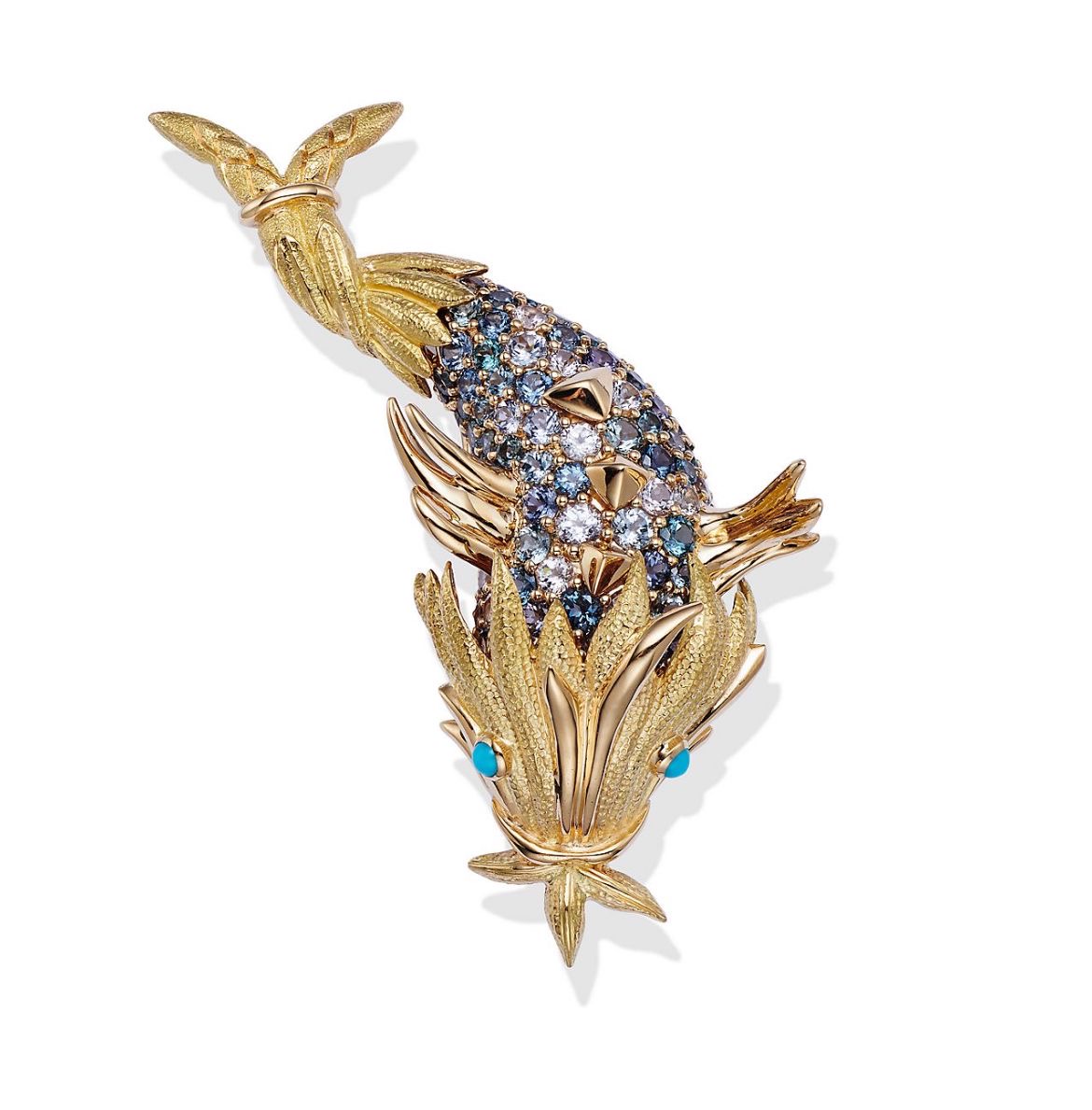 Spiky Fish Brooch Tiffany