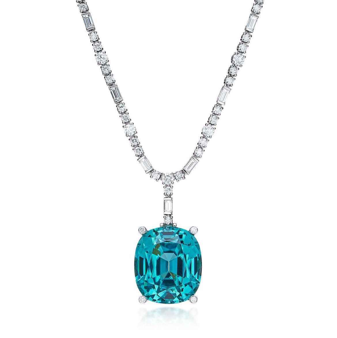 Blue Tournaline Pendant Luxury jewelry