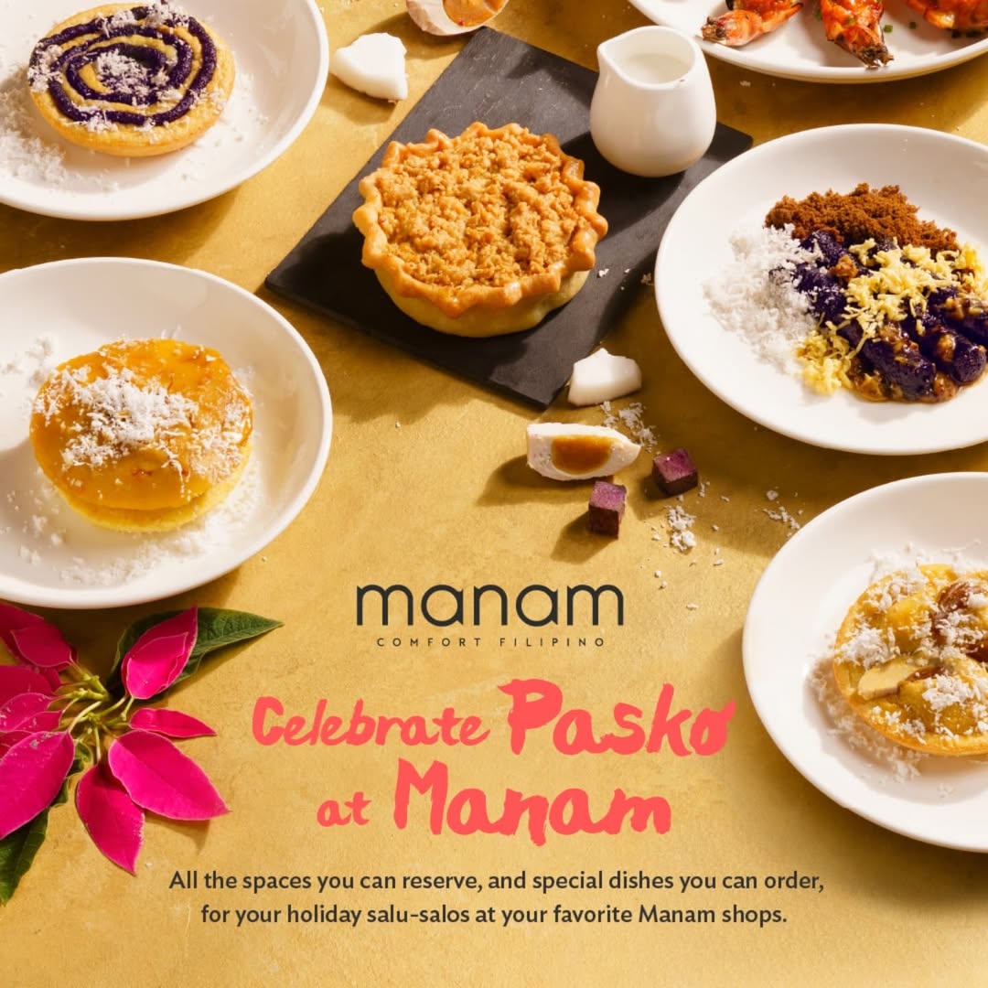 Manam's holiday menu exclusively at their Triangle flagship branch  Christmas holiday dine dinner lunch brunch restaurant festive food 