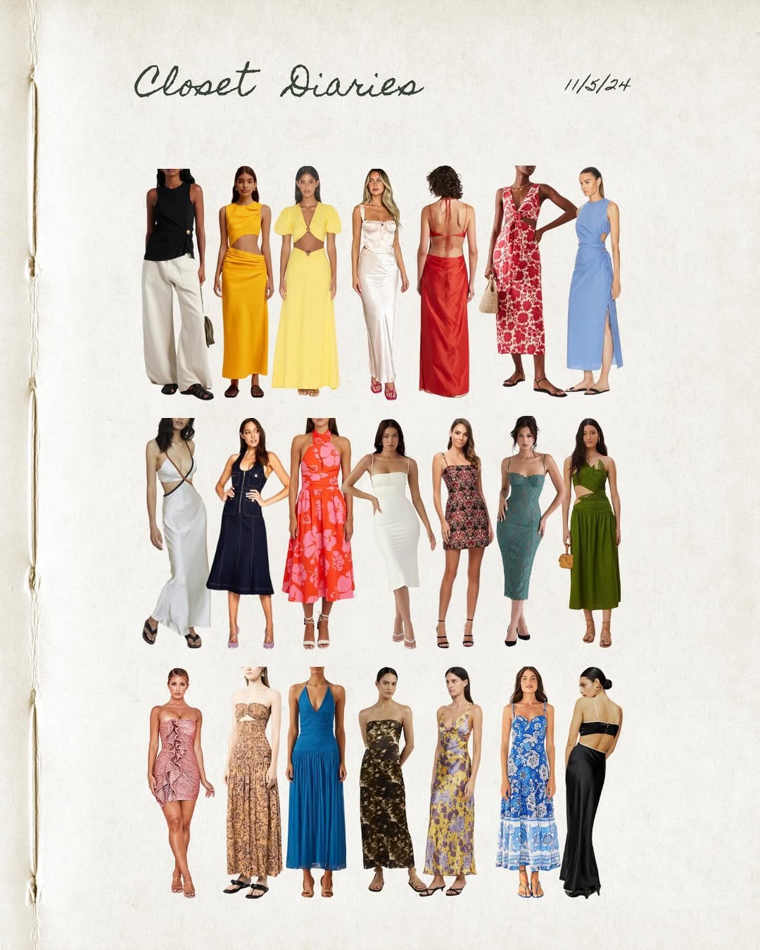 Some of the pieces you can rent from RNT Wardrobe  rental places outfits affordable sustainable convenient