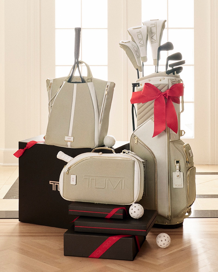 TUMI Sport Collection in Off White/Tan