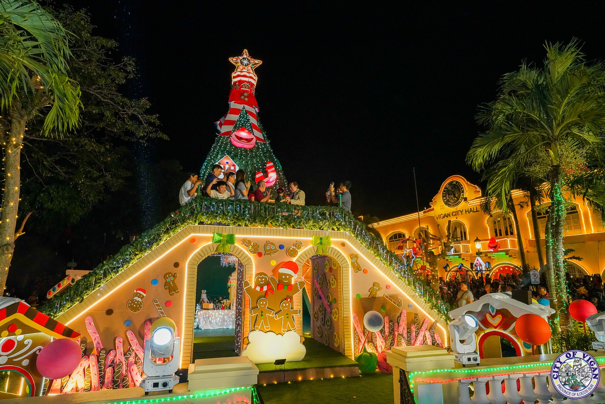 Vigan City's own bright mini Christmas Village holiday road trip christmas