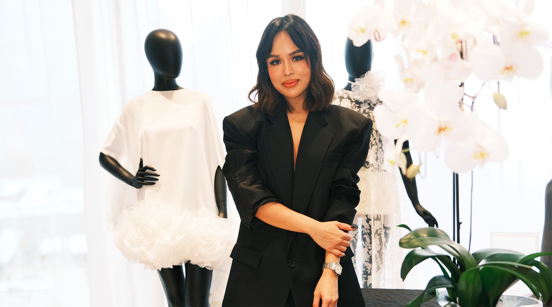 The designer expands her vision with a move to Rockwell’s The Proscenium, unveiling her first ready-to-wear collection with her brand’s signature femininity