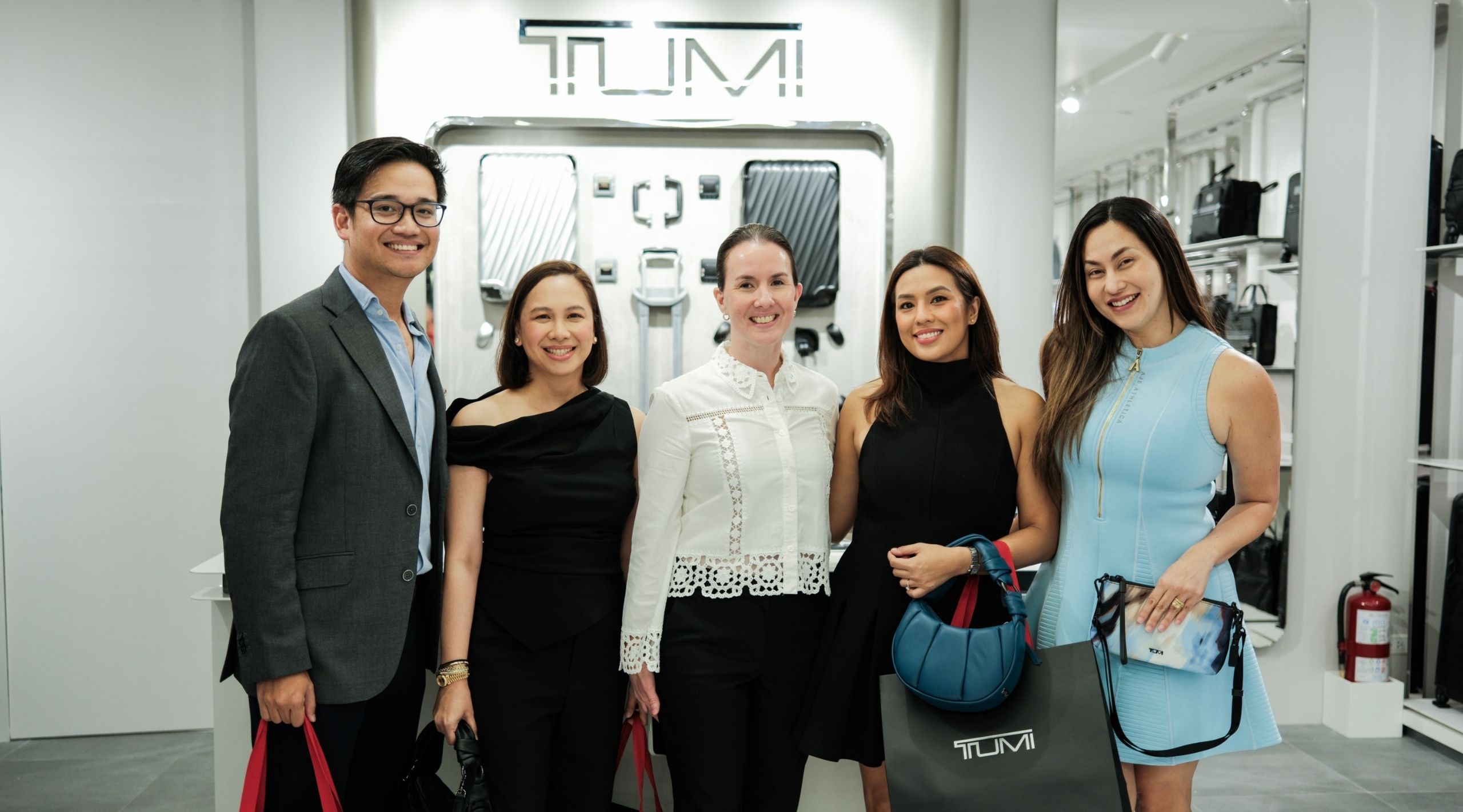Celebrities at TUMI's new Manifest Concept Design Store