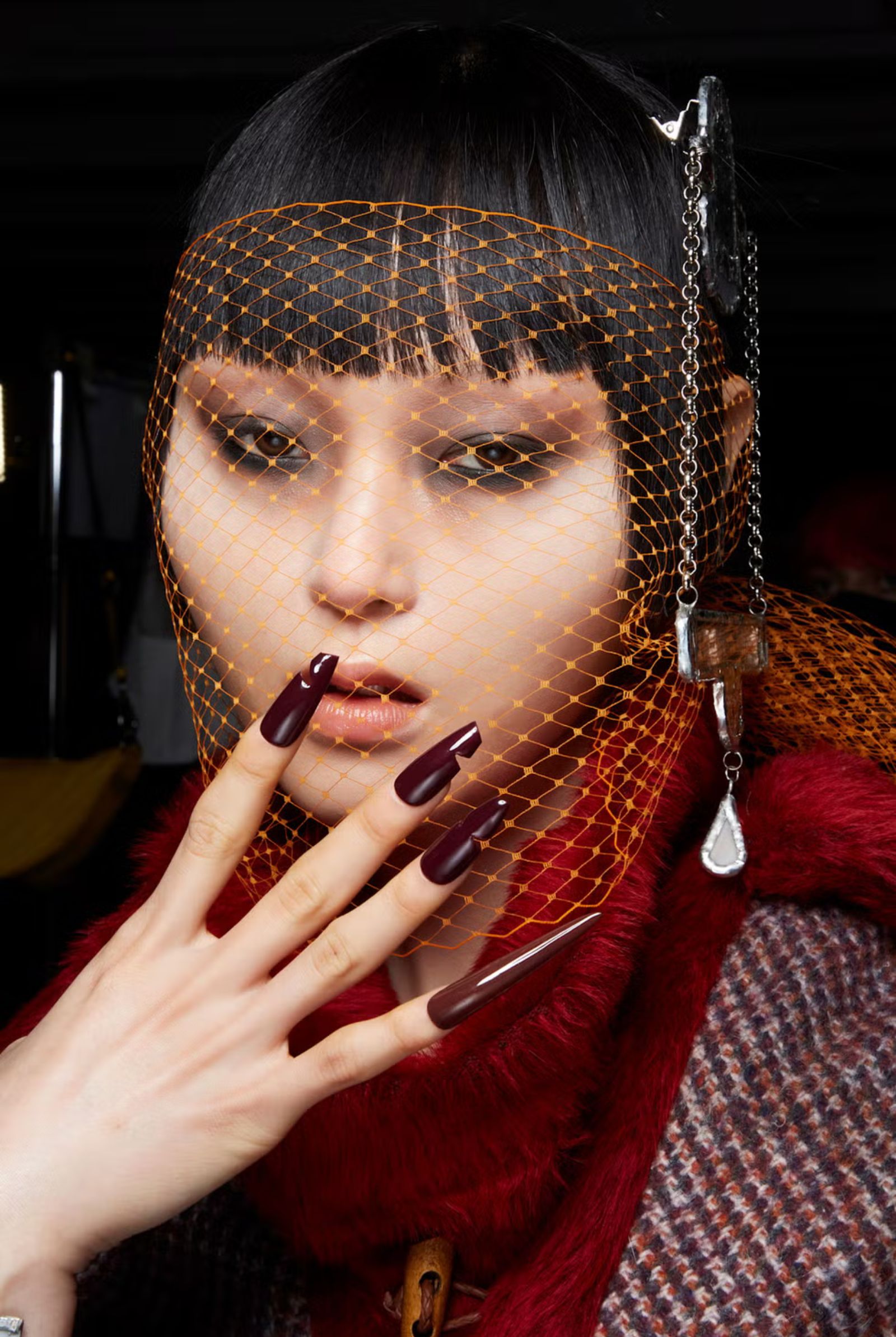 Cherry Cola Nails