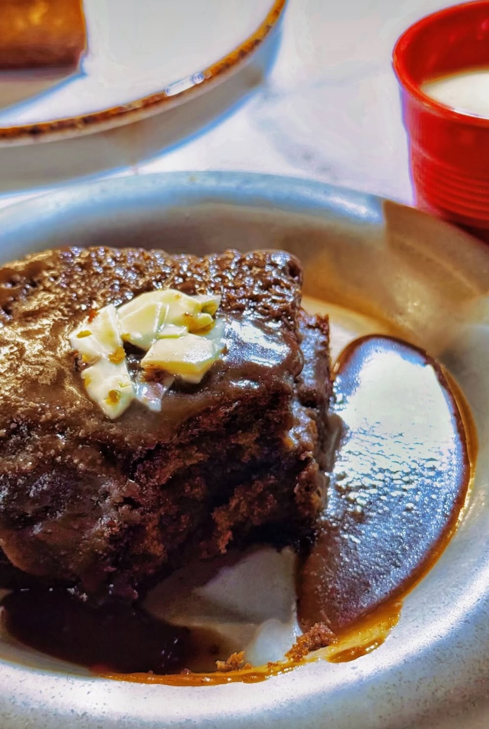 Metrobank credit card holders have the privilege of availing a complementary Sticky Date Pudding with Vanilla Anglaise 