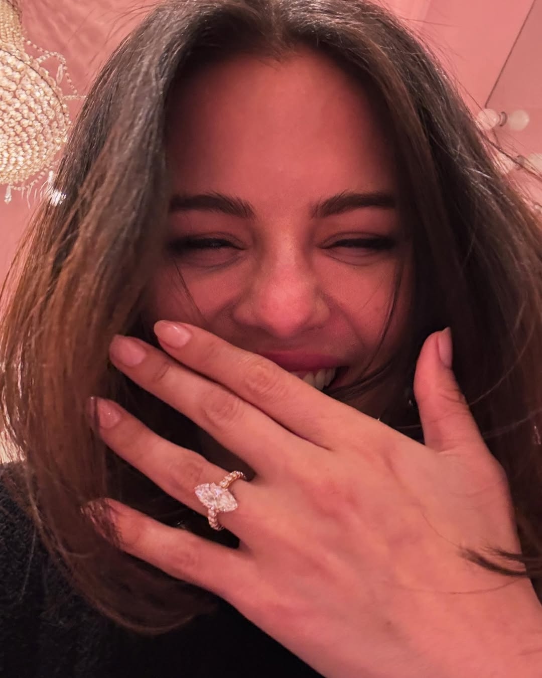 Selena Gomez' engagement announcement photo