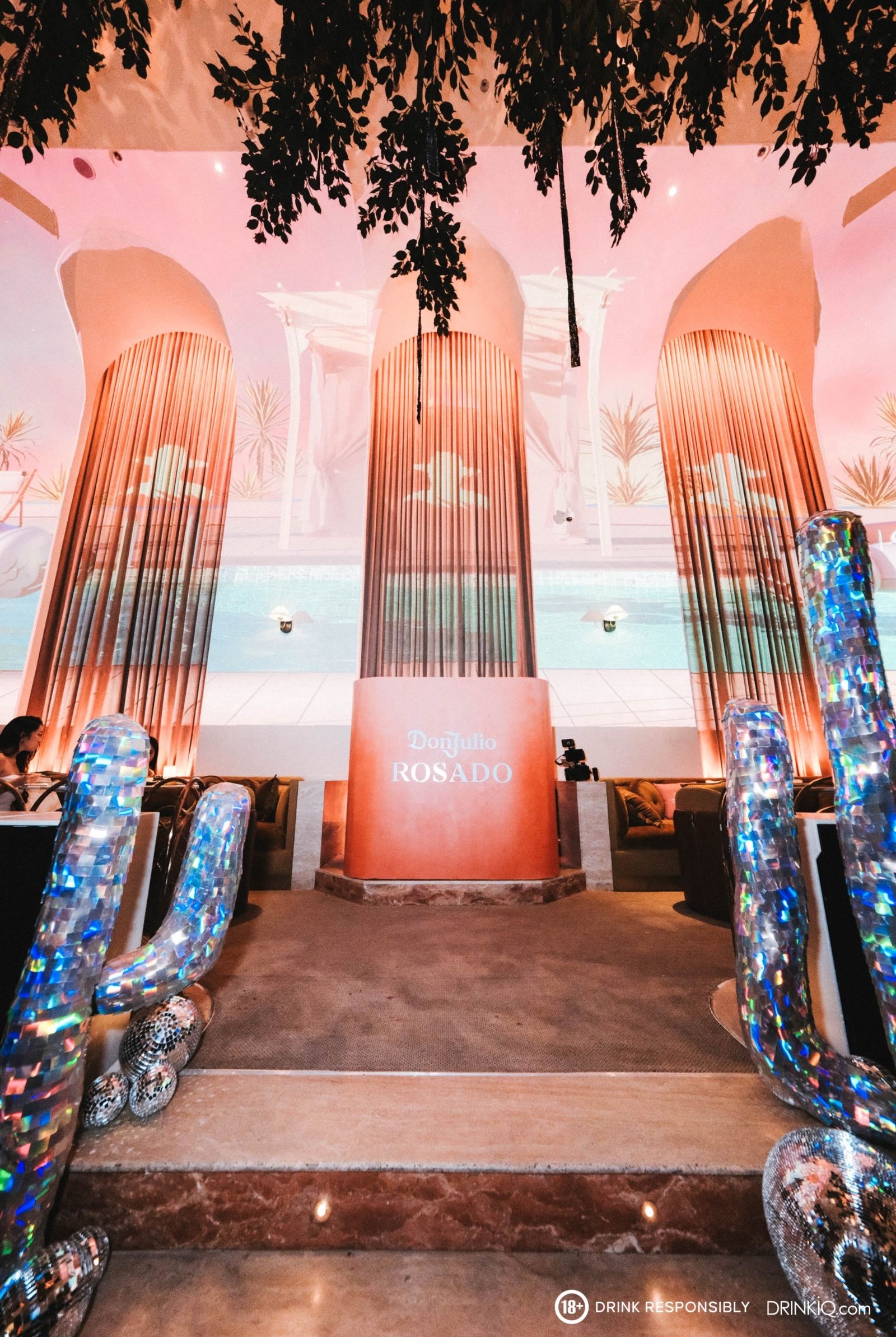 A room inside the Don Julio Rosado event