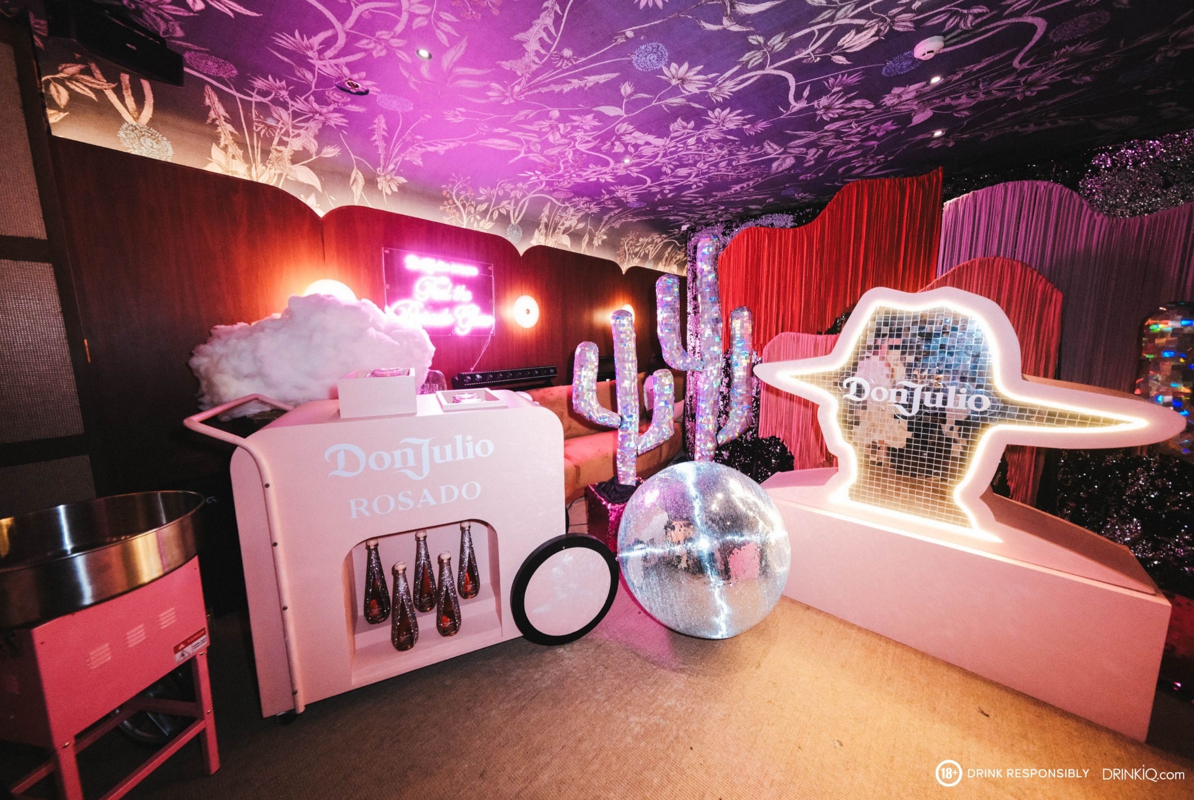 A room inside the Don Julio Rosado event