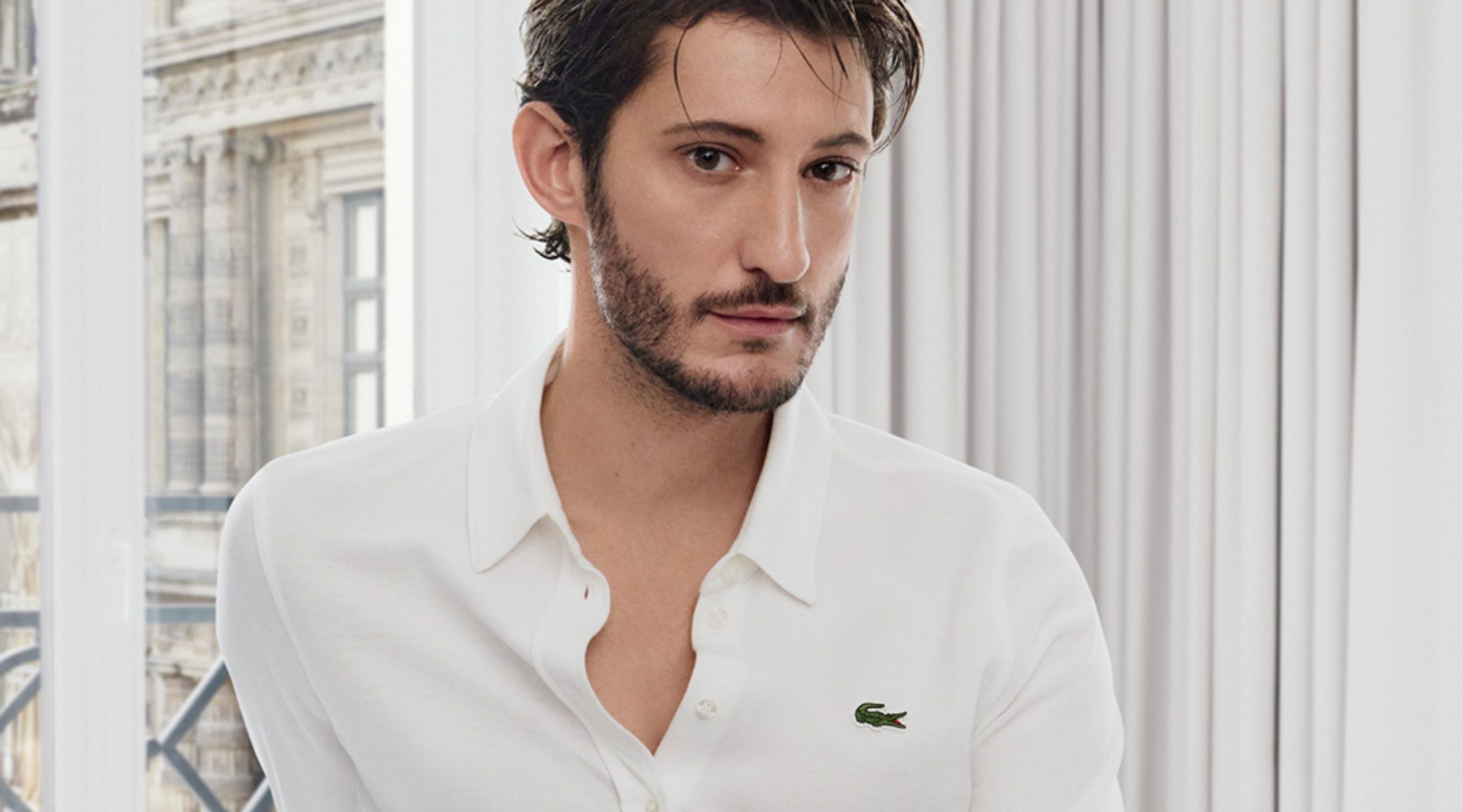Brand new Lacoste brand ambassador Pierre Niney