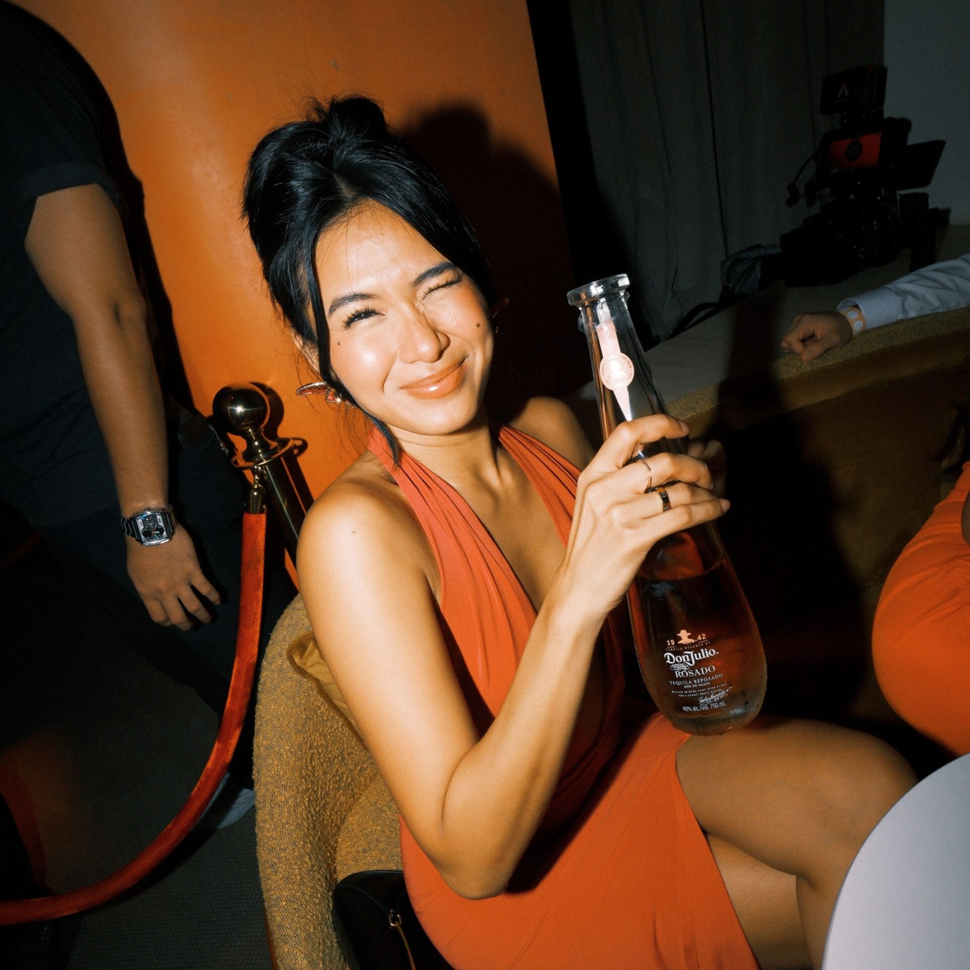 A bottle of Don Julio Rosado