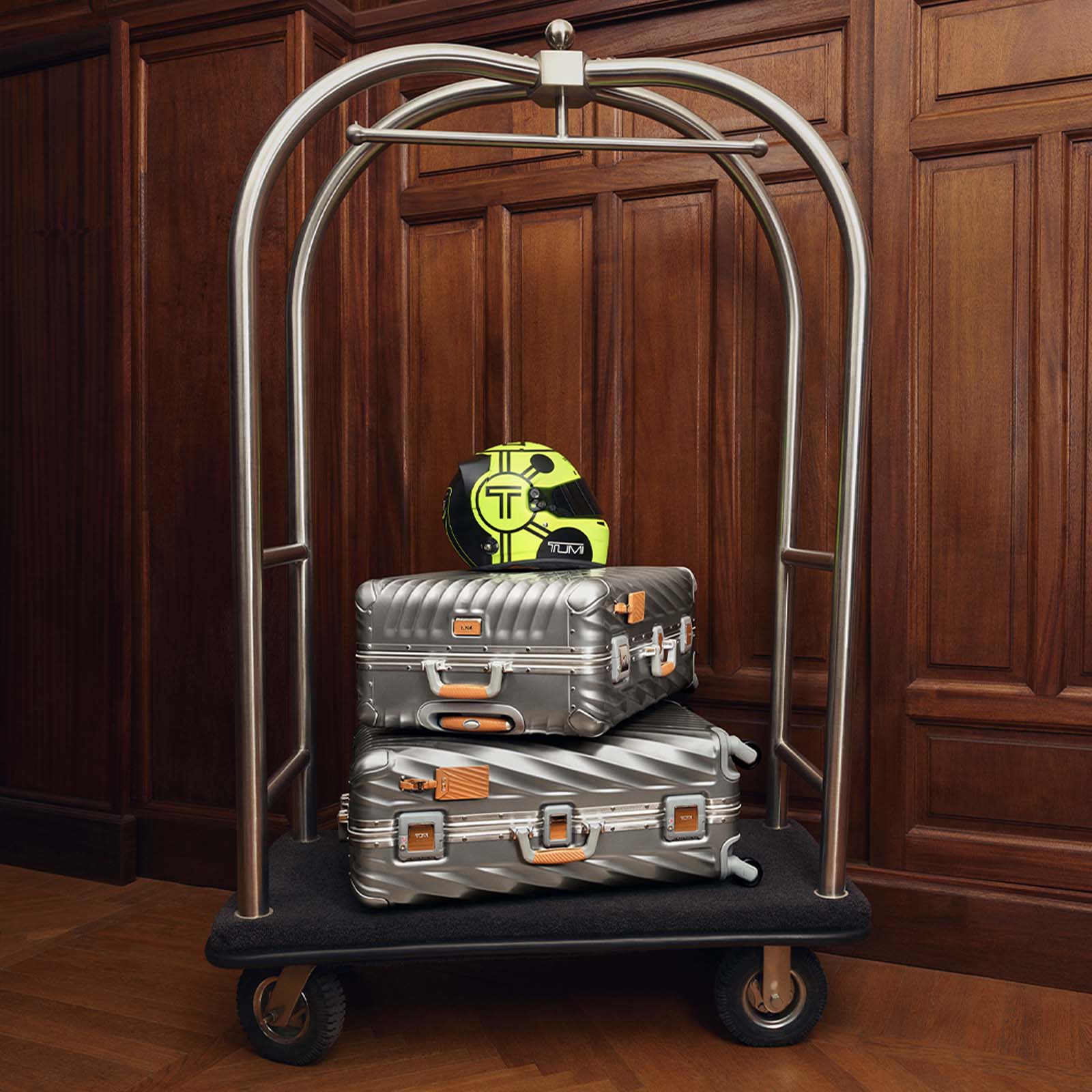 The 19 Degree Titanium luggage line from TUMI