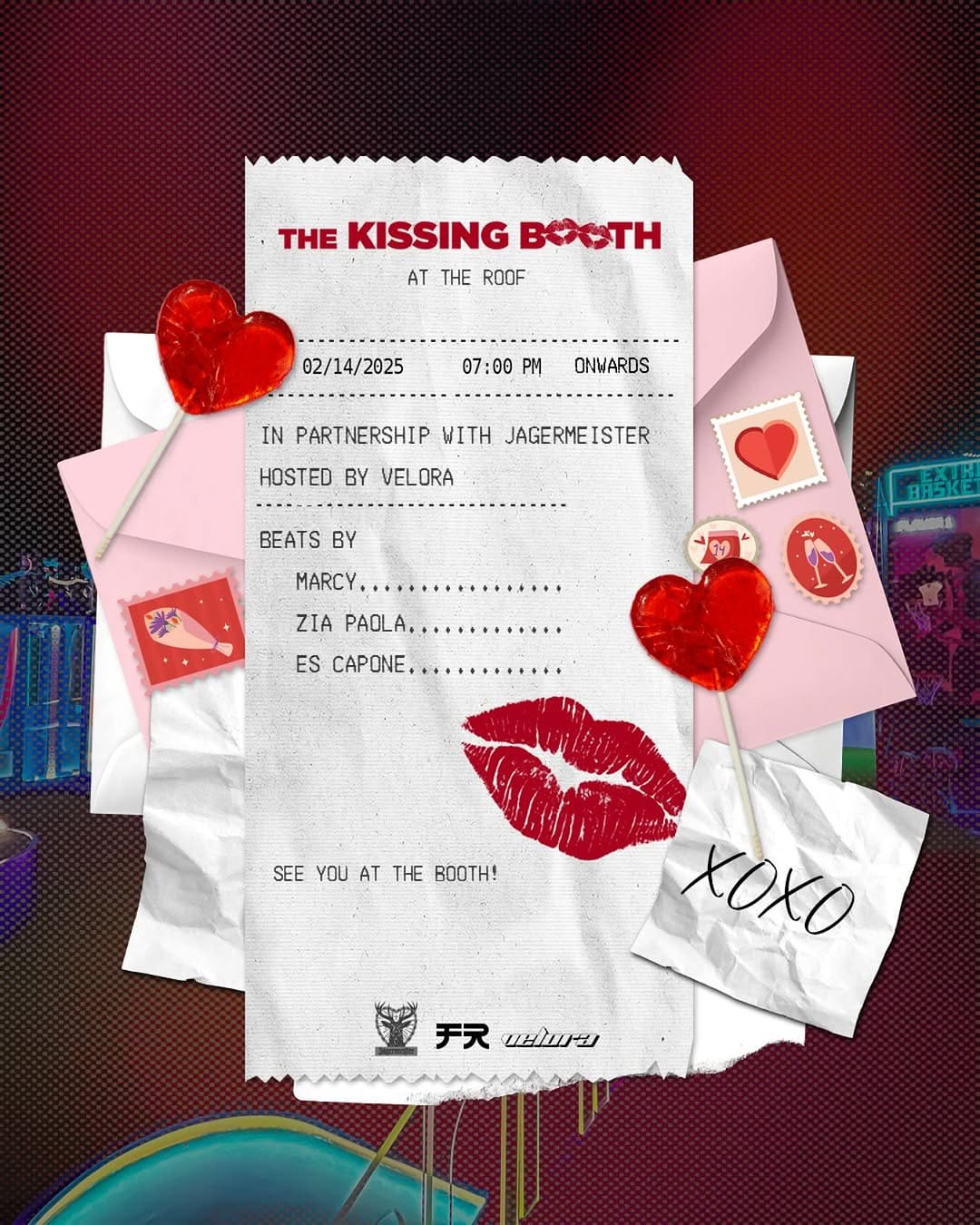 Experiencing the kissing booth for the first time? Just in time for Valentine's! Dress up, pucker up, and have some fun at The Fun Roof.