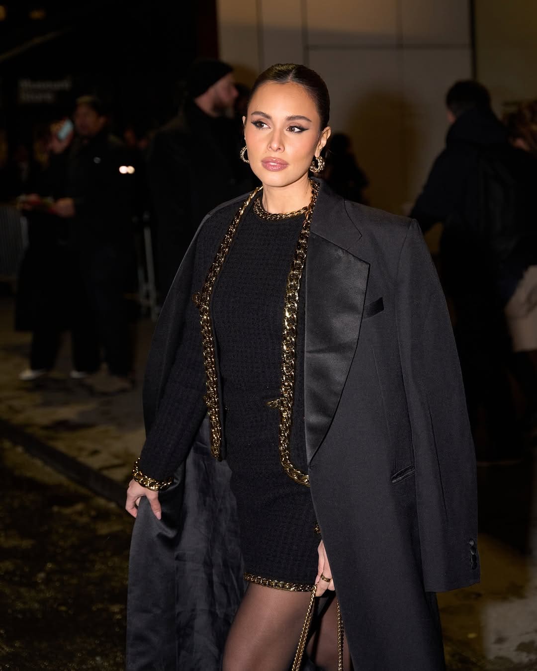 Max Collins at the Tory Burch F/W25 show during New York Fashion Week