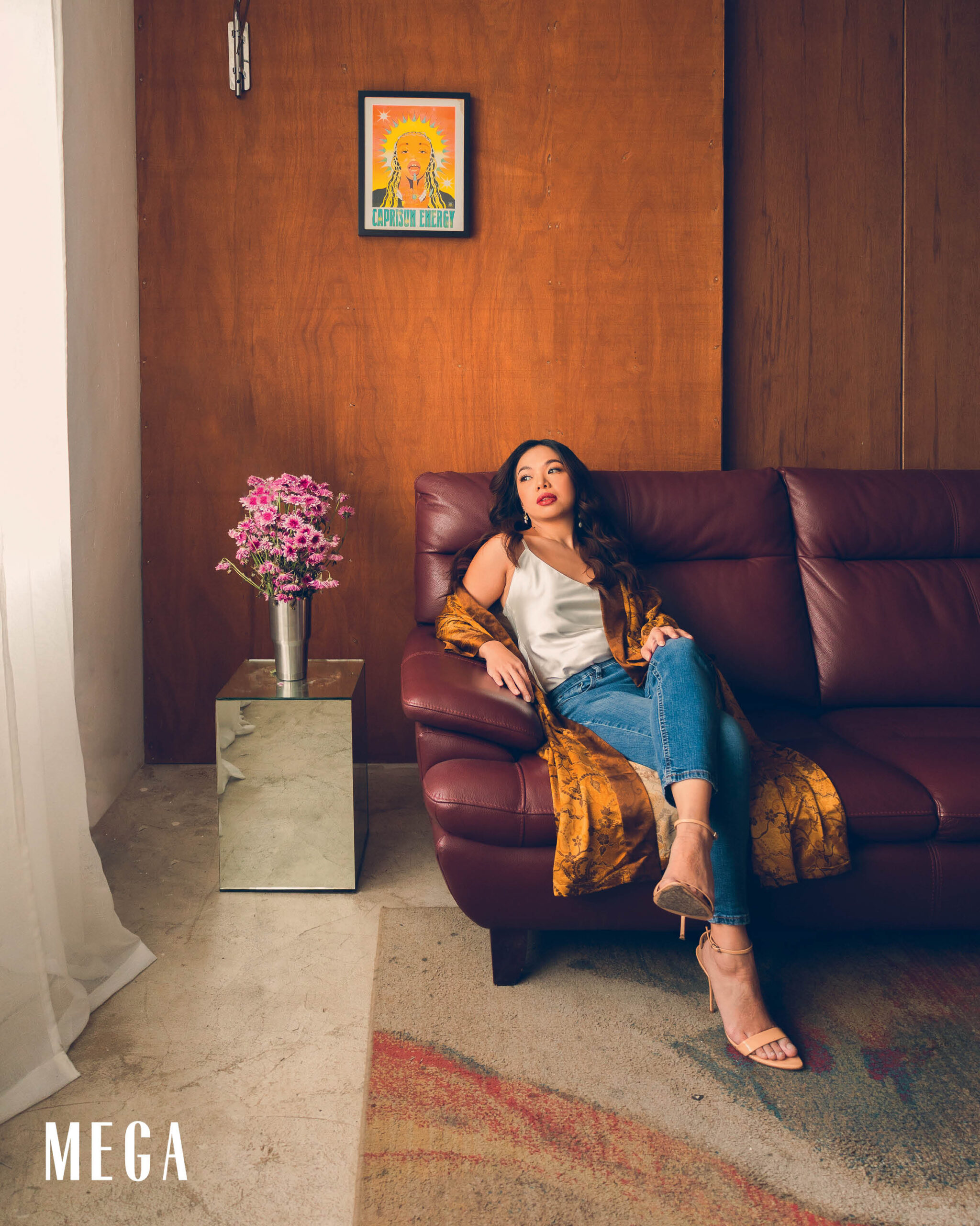Dr. Rica Cruz is wearing  RAFI kimono, EVE THE LABEL top and pants