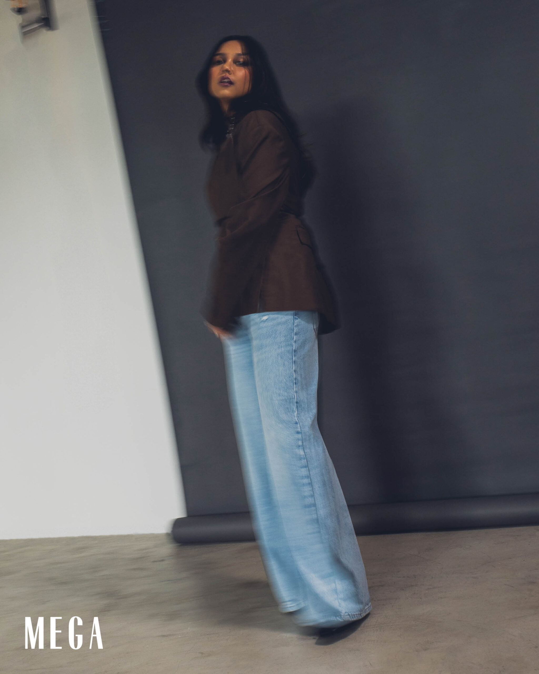 Nikka Gaddi is wearing  MANGO top and pants. MSGM boots MILADAY JEWELS accessories.