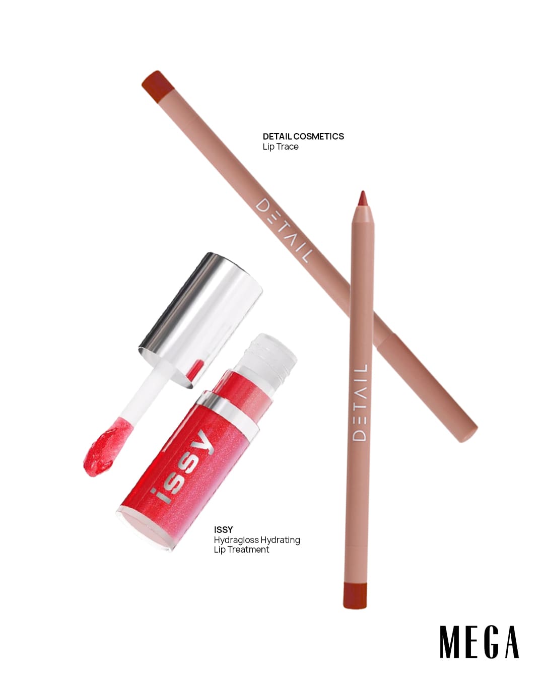 Detail Cosmetics Lip Trace + Issy Hydragloss Hydrating Lip Treatment