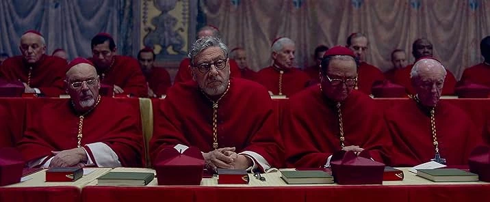 The timely film centers on a group of cardinals who, after the Pope’s death, gather behind locked doors to choose his successor

