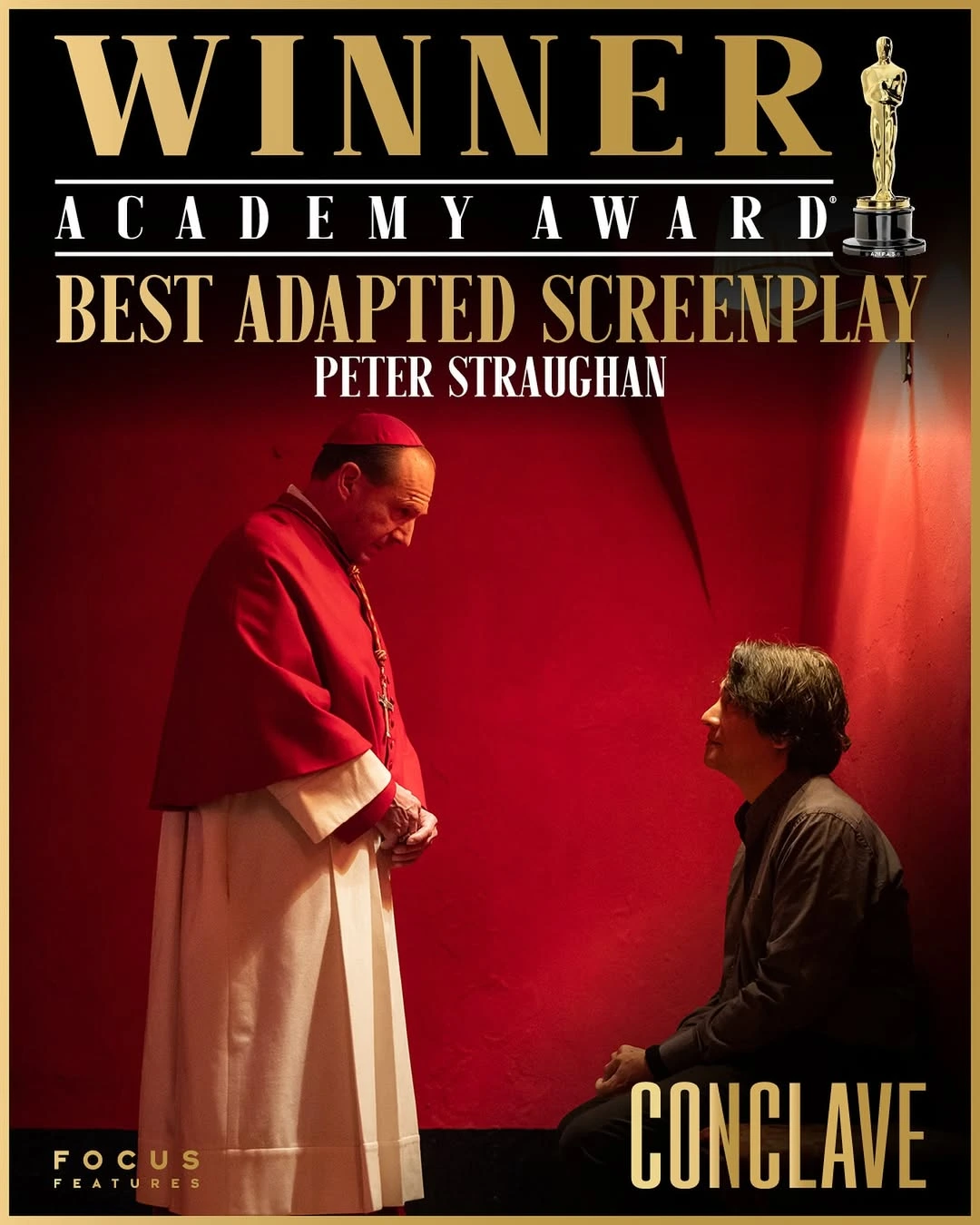 Conclave grabbed the 2025 academy award for best adapted screenplay