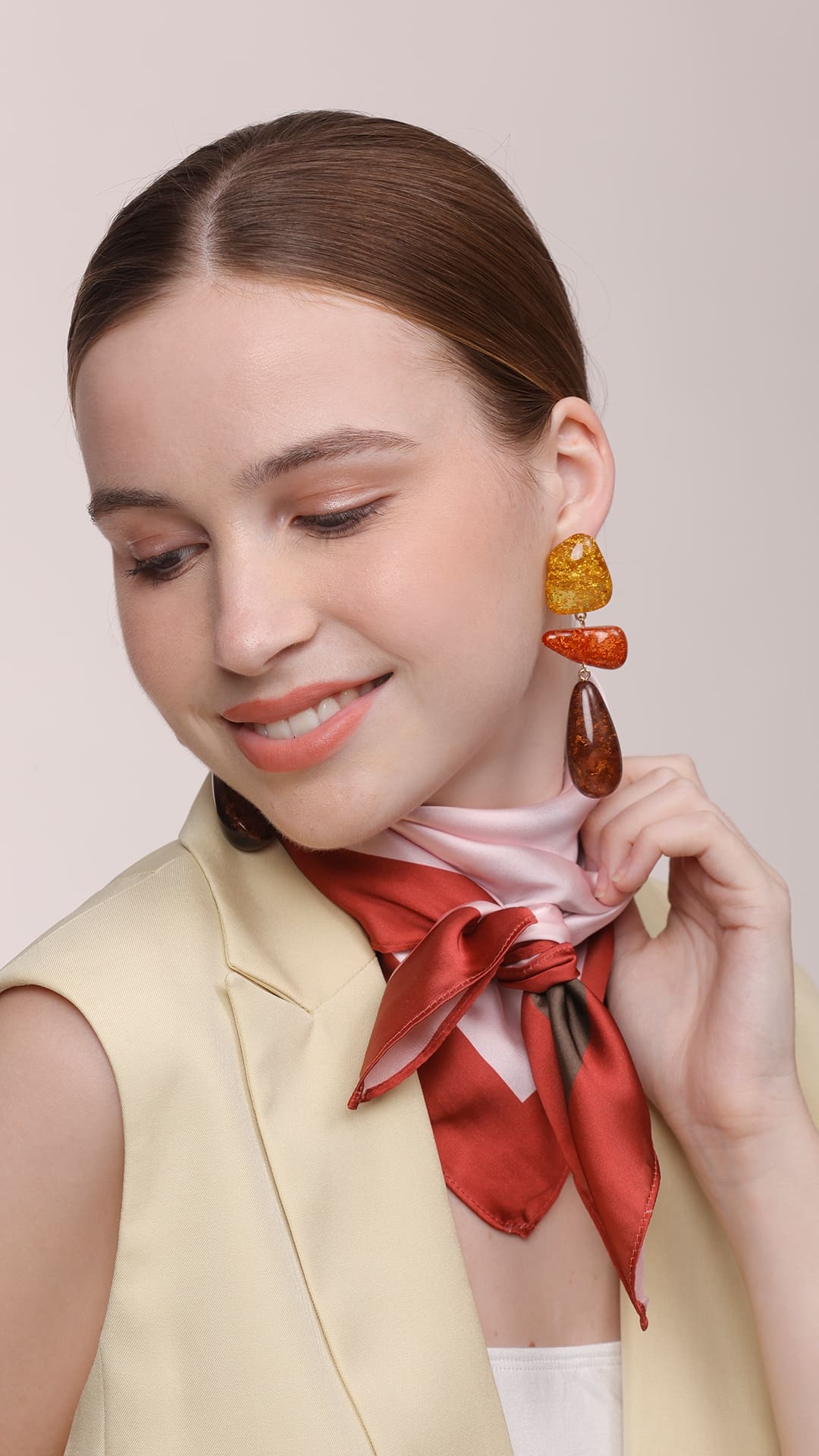 Accessorize with a vibrant scarf