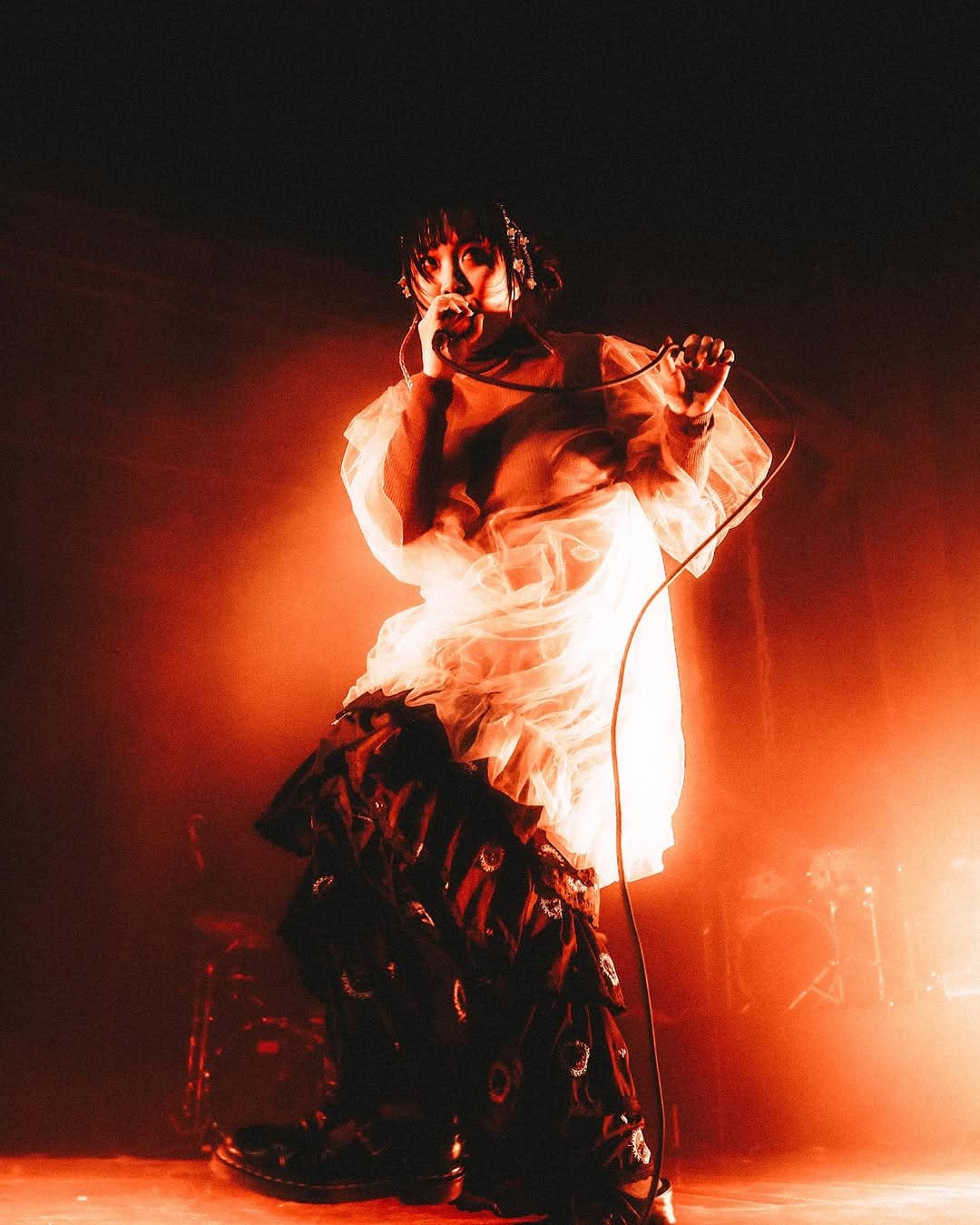 Ena mori was a special guest performer at AURORA's concert last January. Photographed by Mayks Go